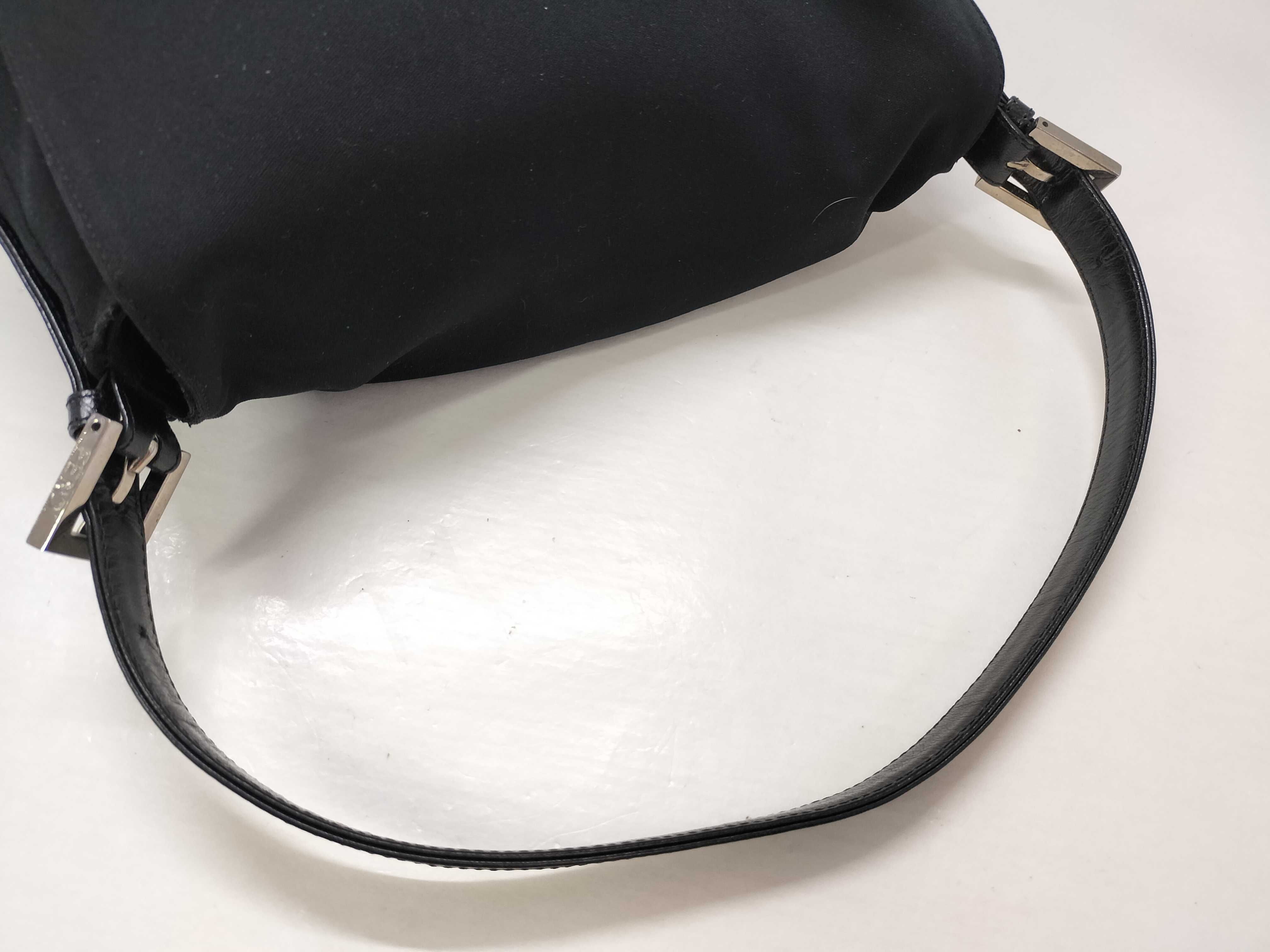 Mamma Fendi Zucca Mamma Bucket Canvas x Leather Shoulder Bag, Black, Approx. W27cm, Model Number Unknown. — view 3
