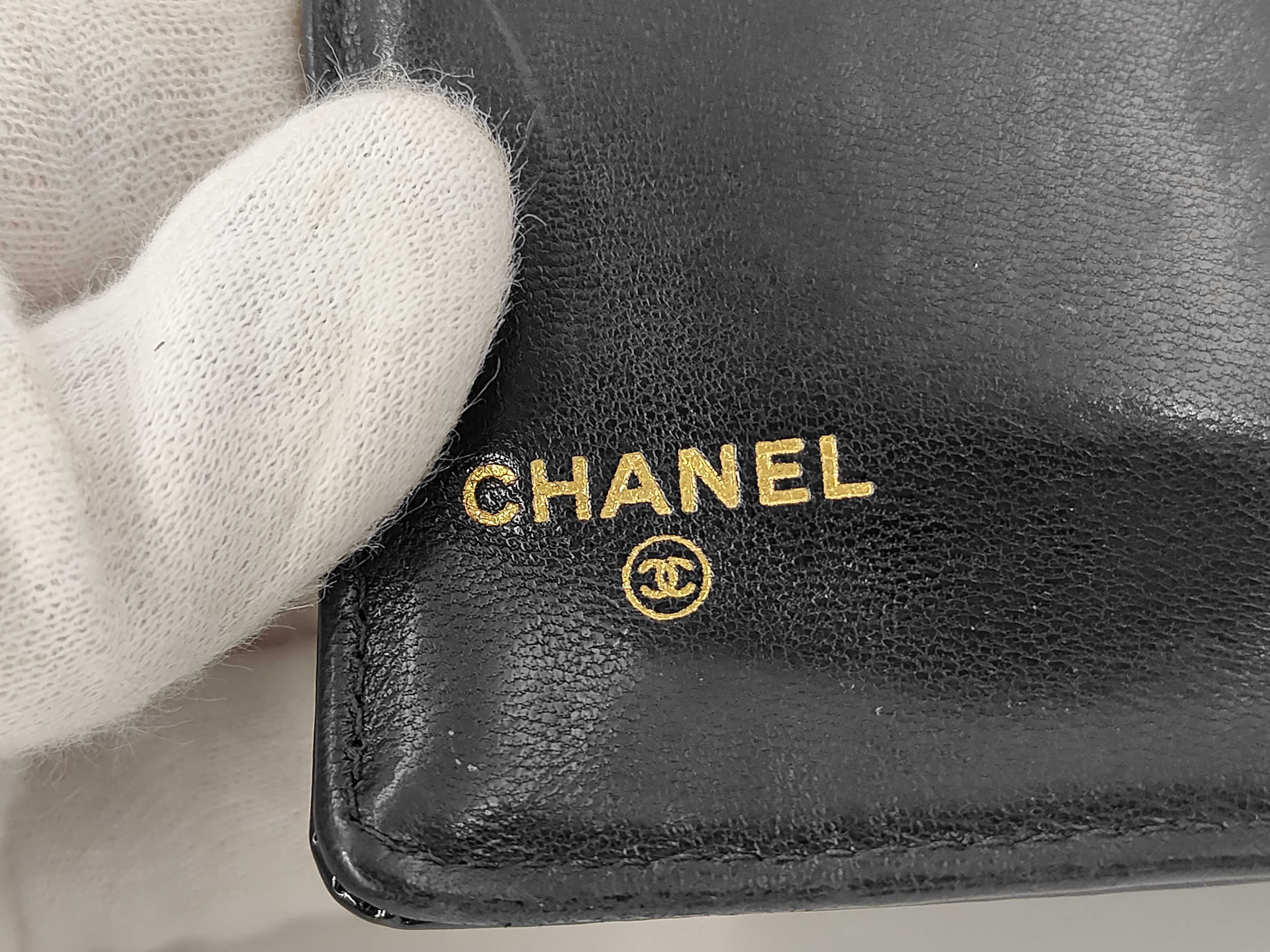 Coco Long Wallet, Clasp Closure, Enamel, Gold Hardware, Black, 5120531 — view 6