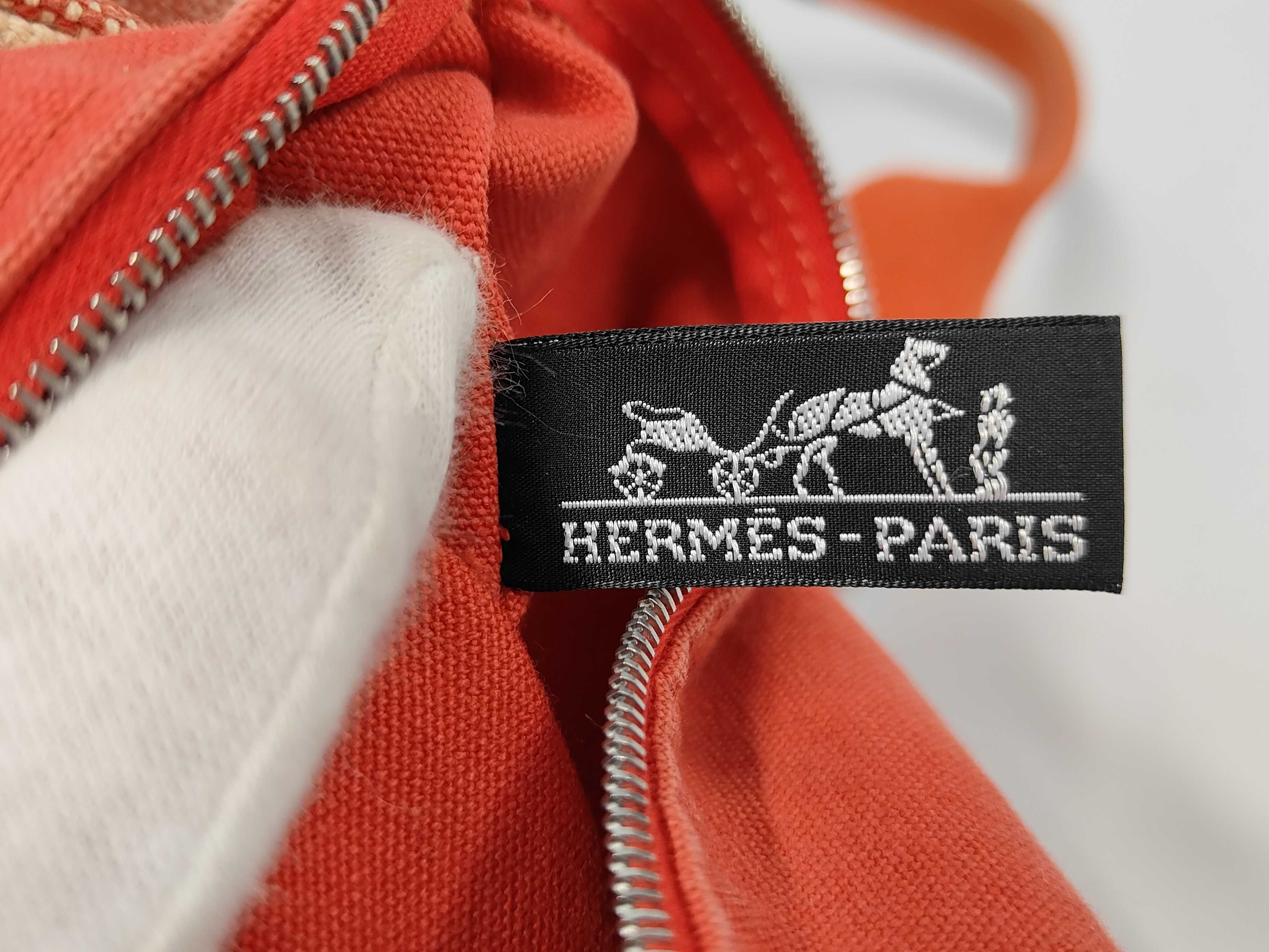 Cannes PM Handbag, Canvas, Stripe, Red Handbag — view 9