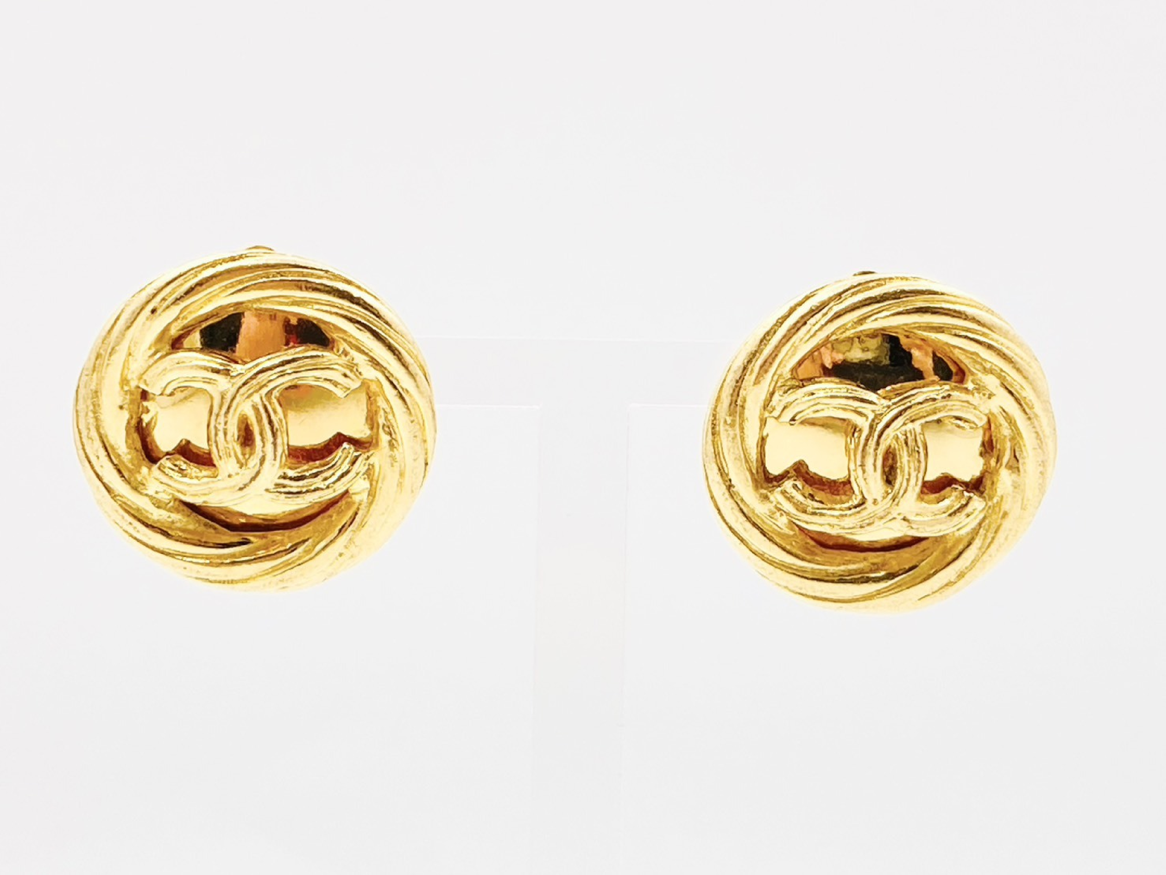 Coco Mark Round Earrings 93P/2920