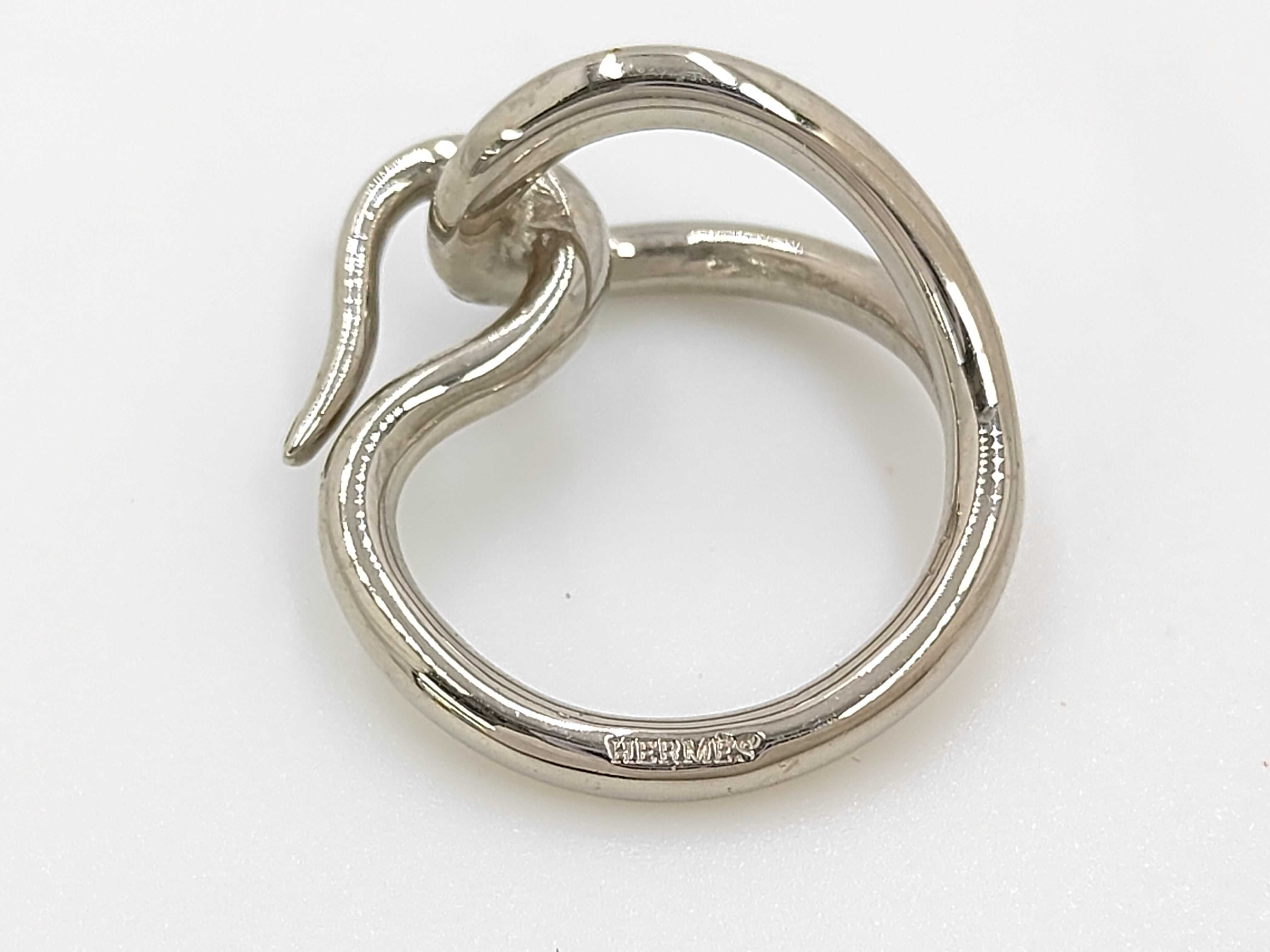 Scarf Ring Jumbo Silver Hardware Hermes Other Accessories — view 5