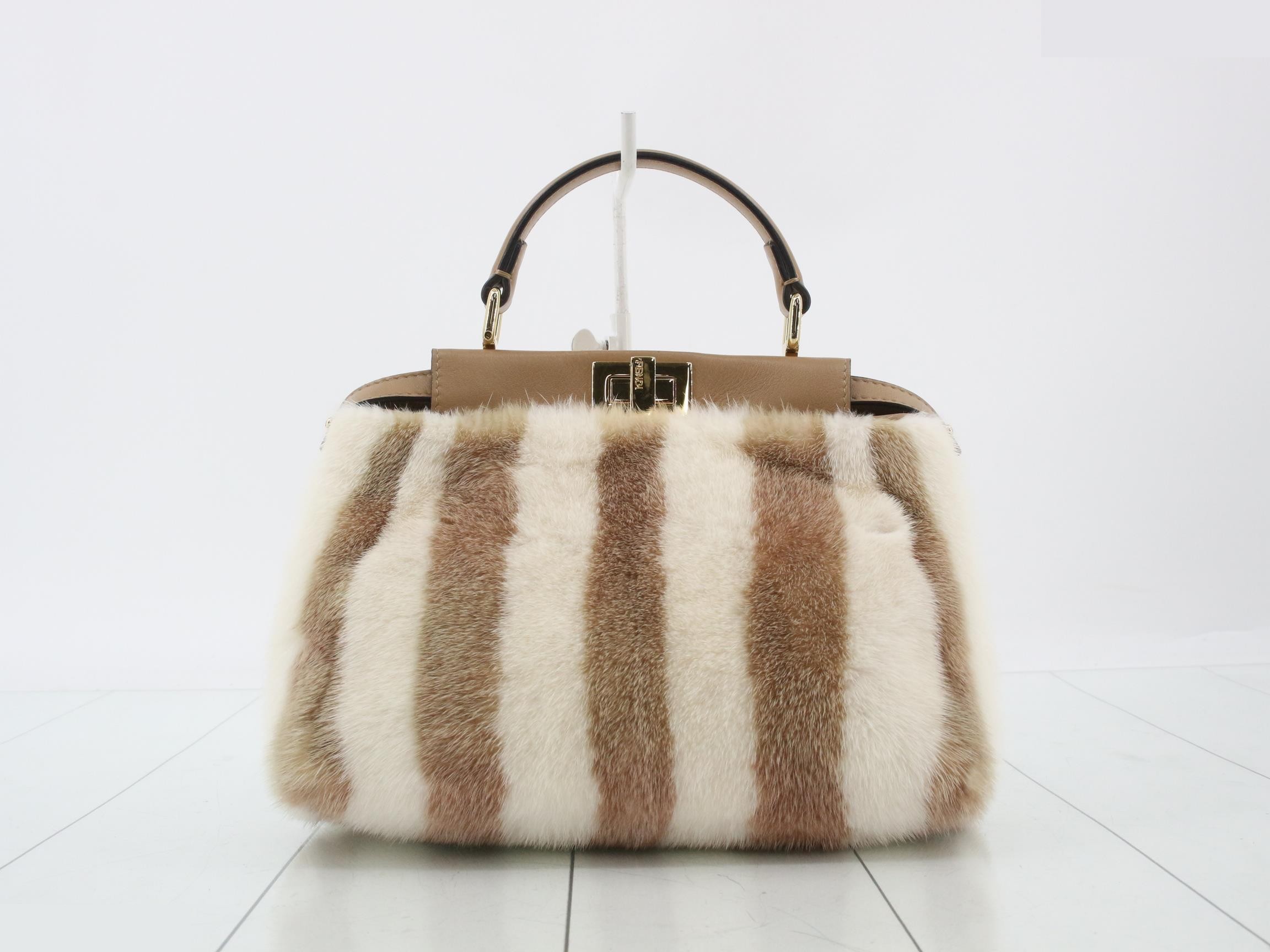 Peekaboo 2-Way Shoulder Bag, Fur, Mini, 8BN244 — view 2