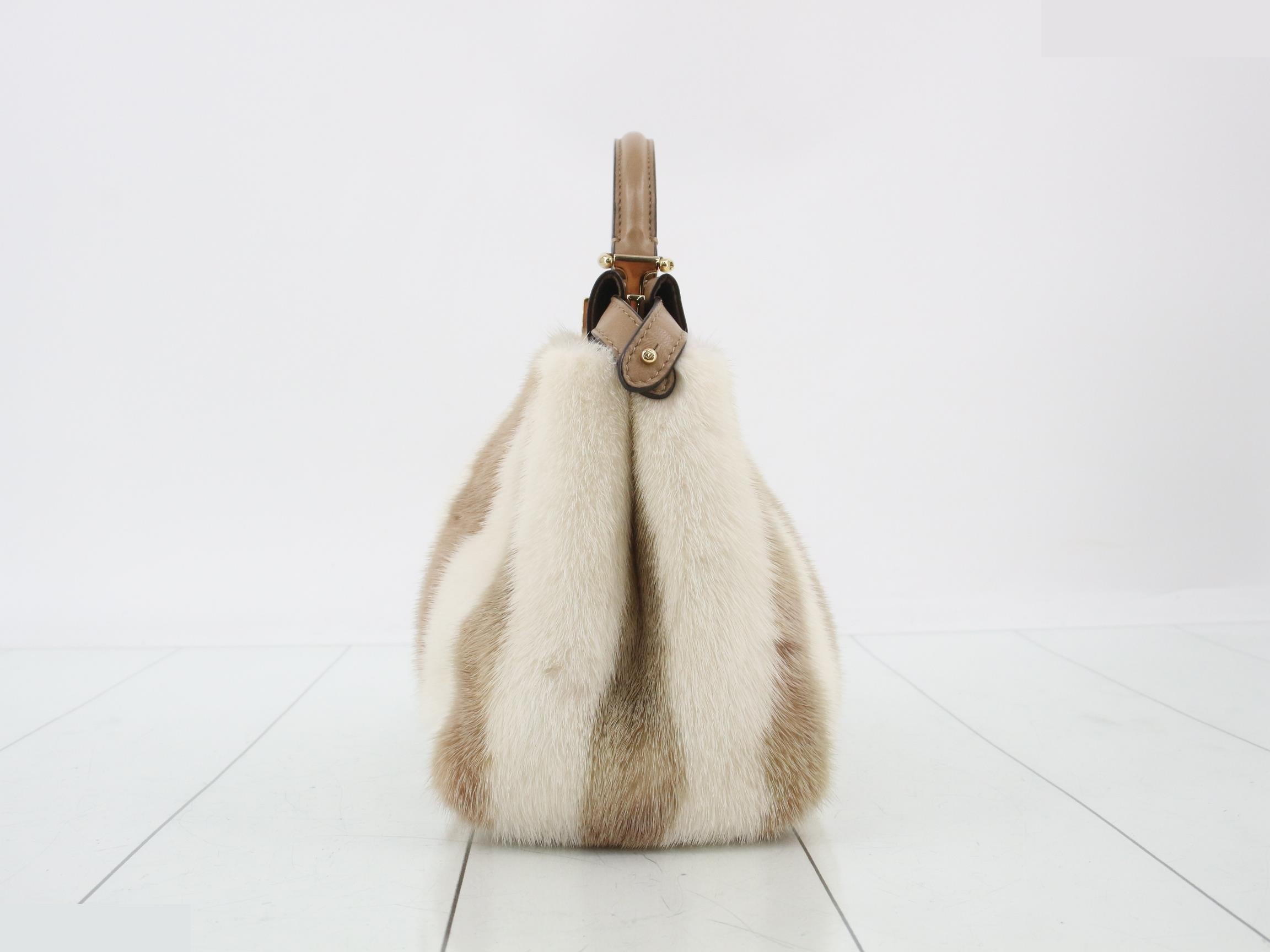 Peekaboo 2-Way Shoulder Bag, Fur, Mini, 8BN244 — view 3