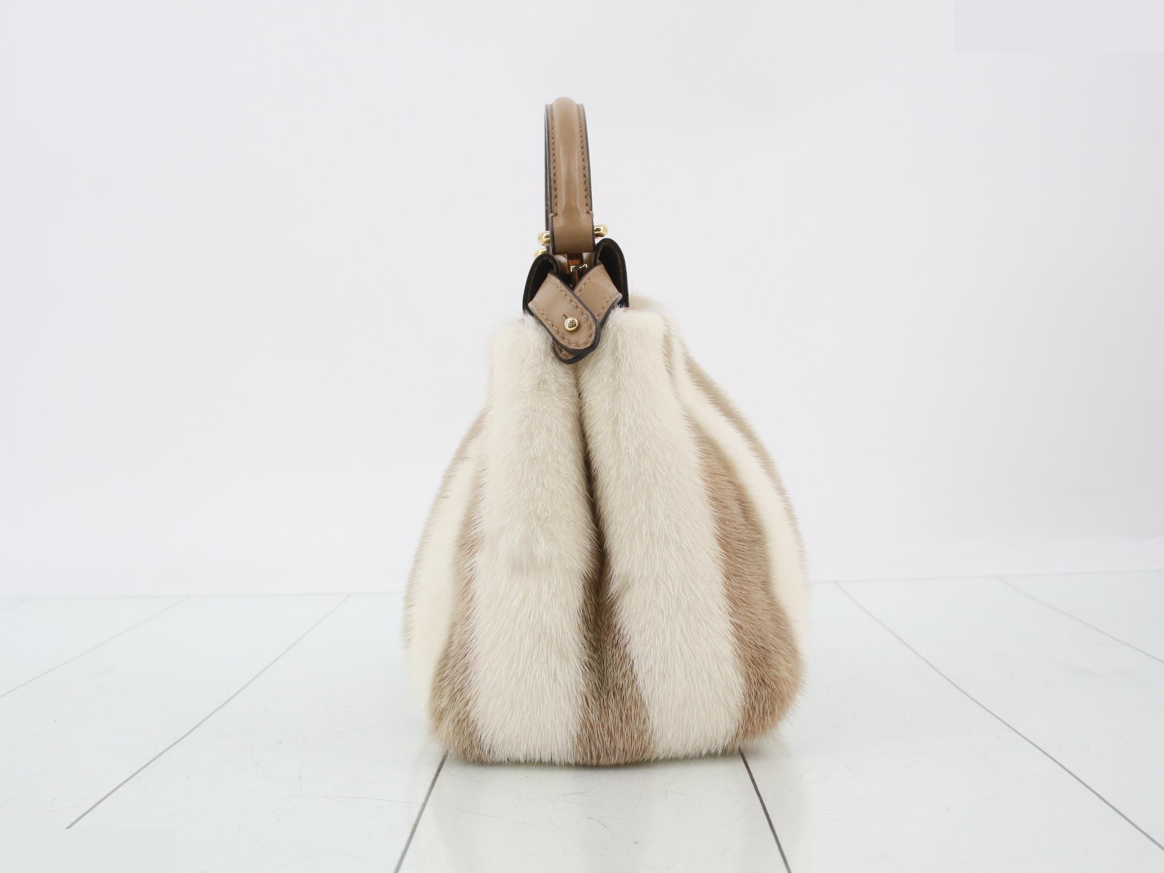 Peekaboo 2-Way Shoulder Bag, Fur, Mini, 8BN244 — view 4