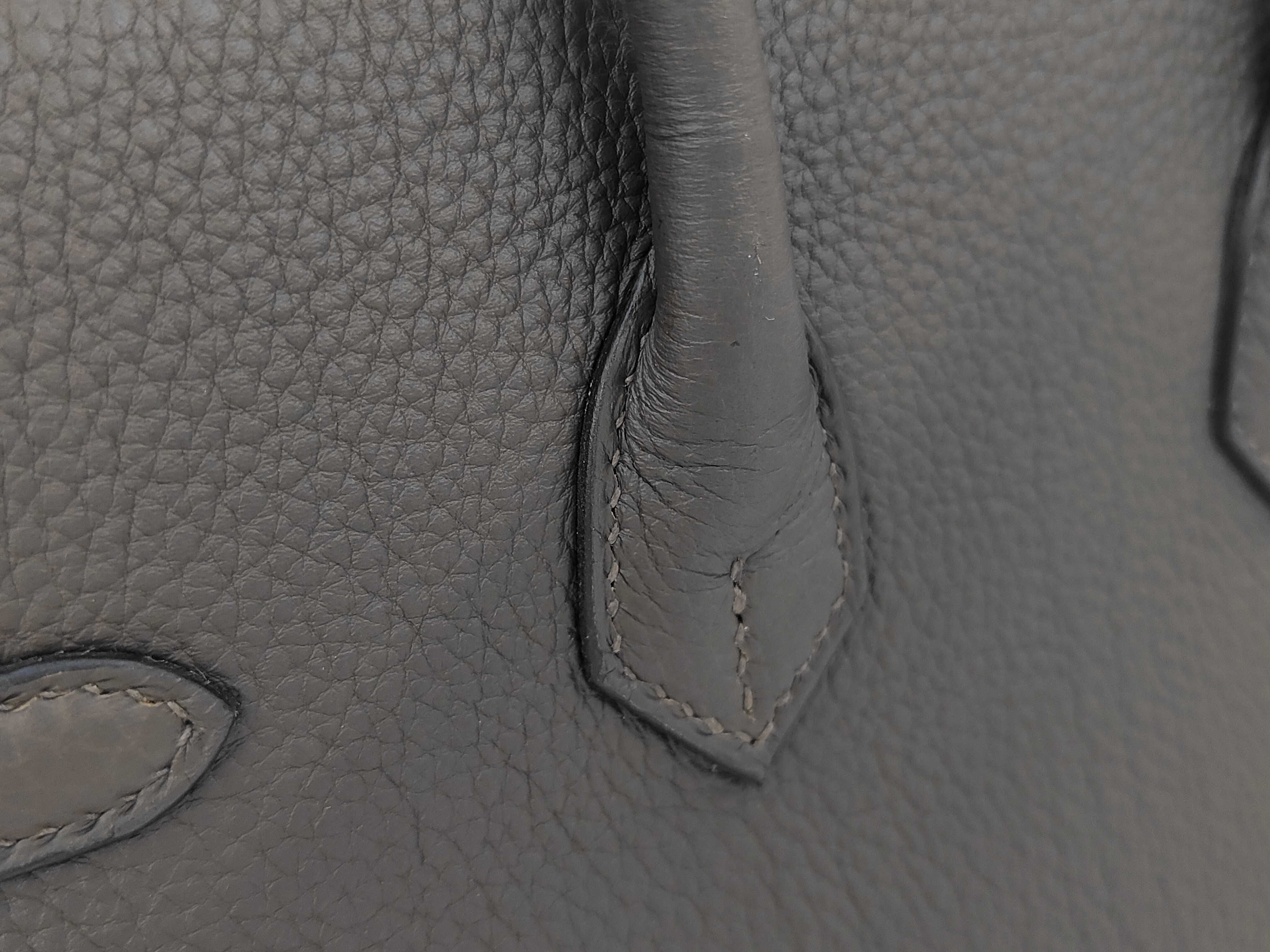 Birkin 25 Vert Roden Togo Silver Hardware G Stamp Handbag — view 7