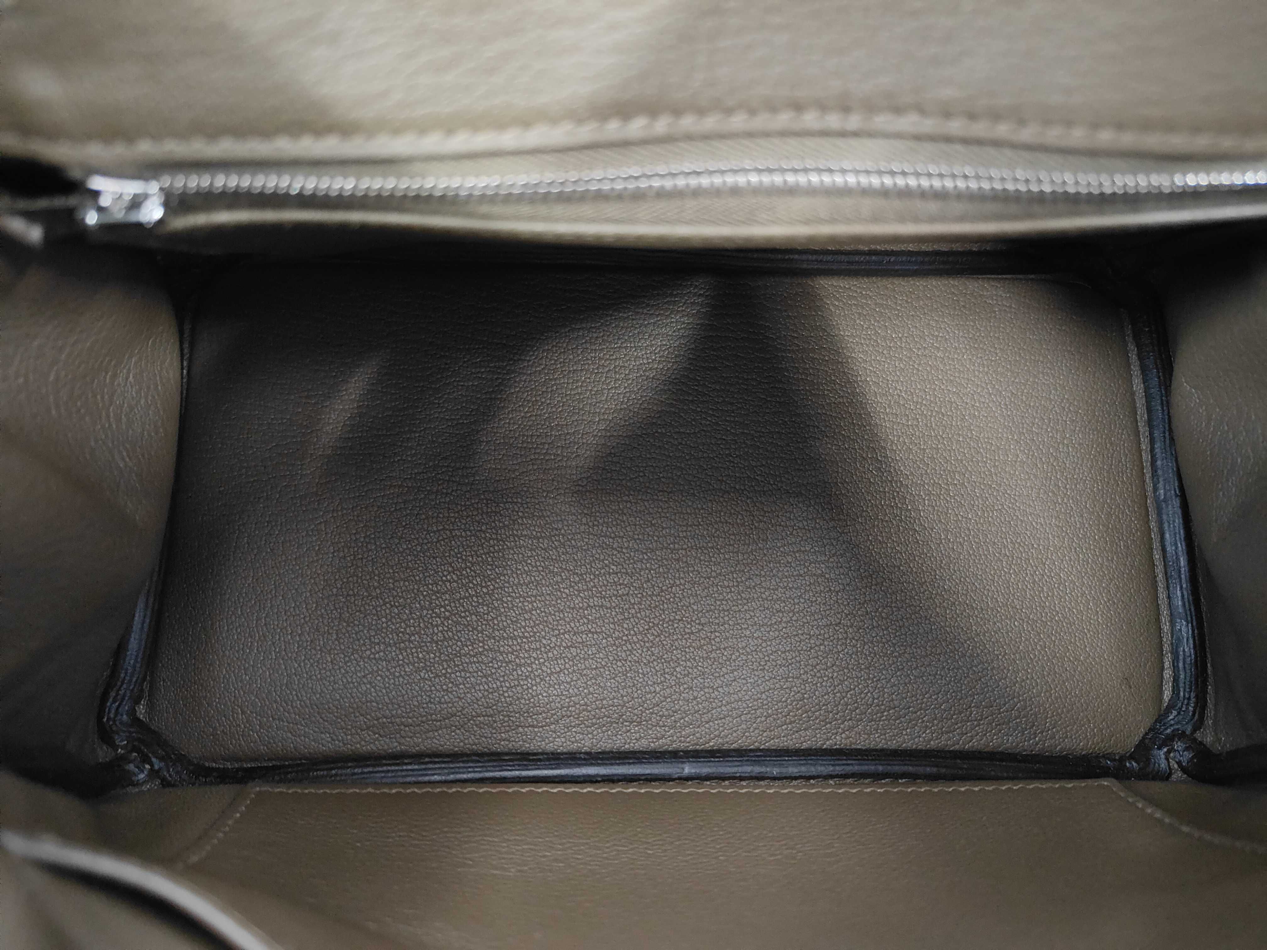 Birkin 25 Vert Roden Togo Silver Hardware G Stamp Handbag — view 8