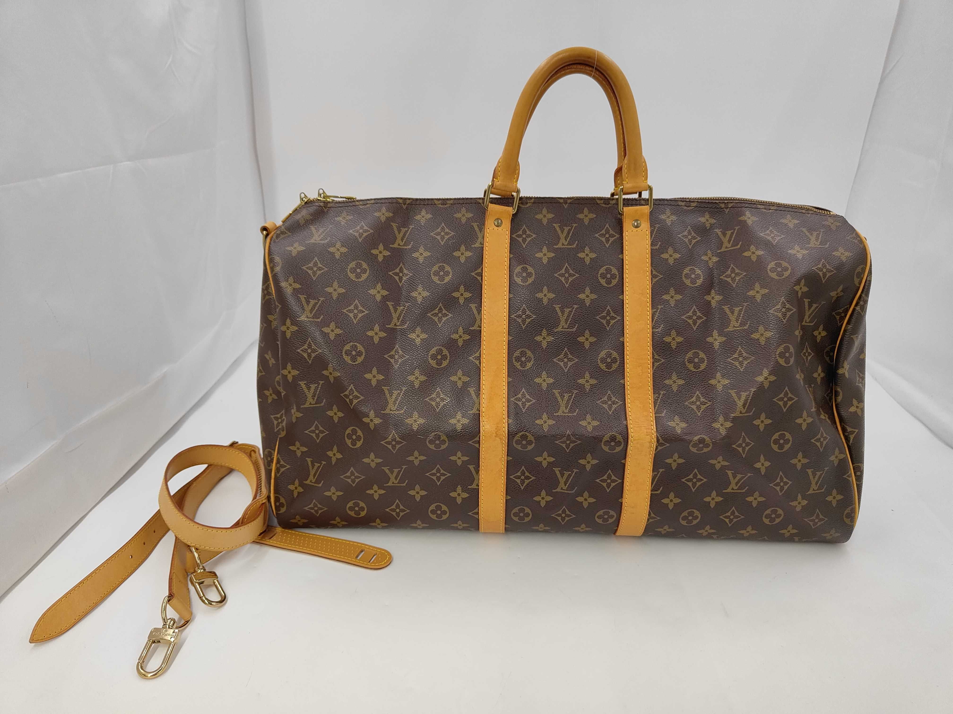 Monogram M41414 Keepall Bandoulière 55 Boston Bag