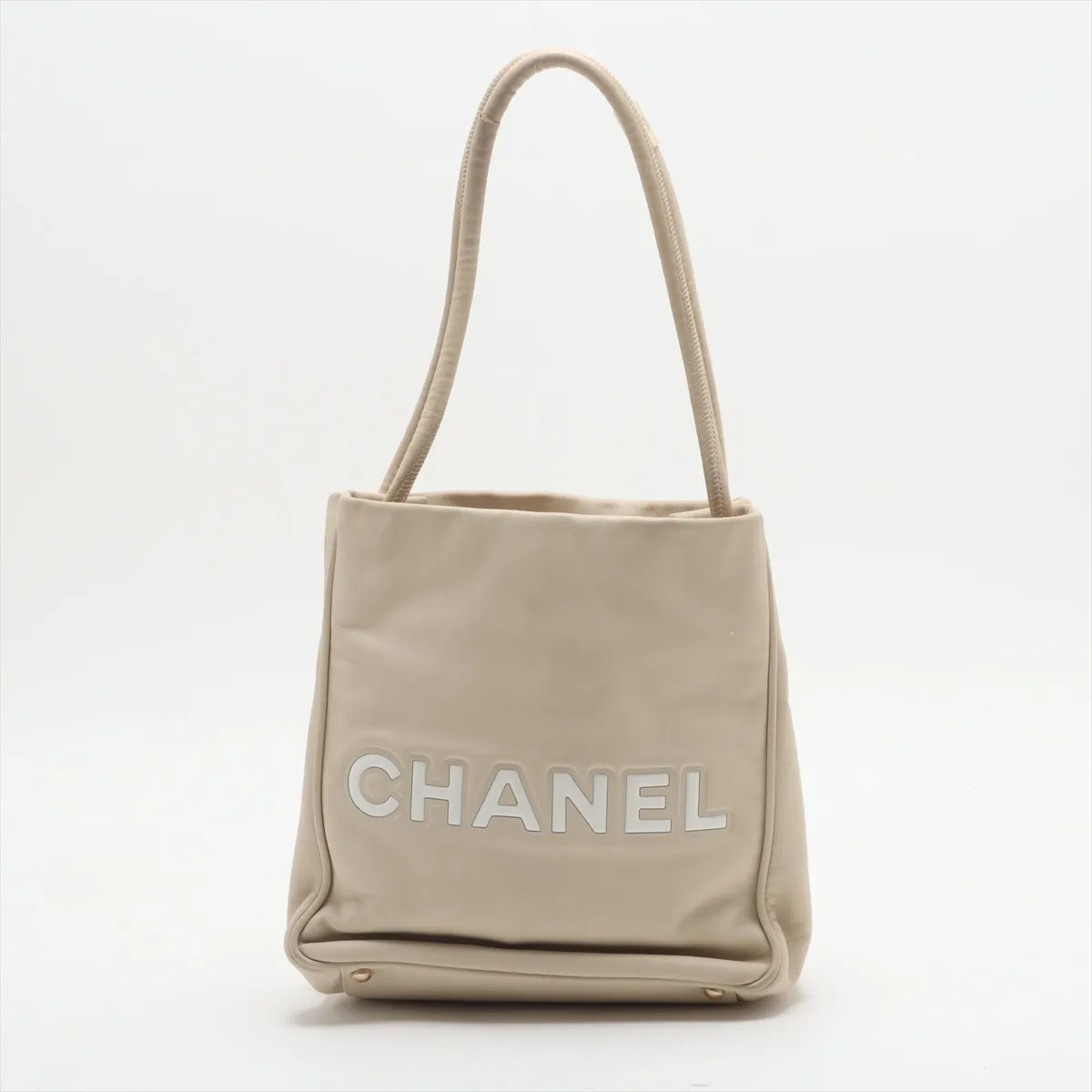 Camellia Lambskin Tote Bag Beige Gold Hardware 7984149 No. 7 — view 2