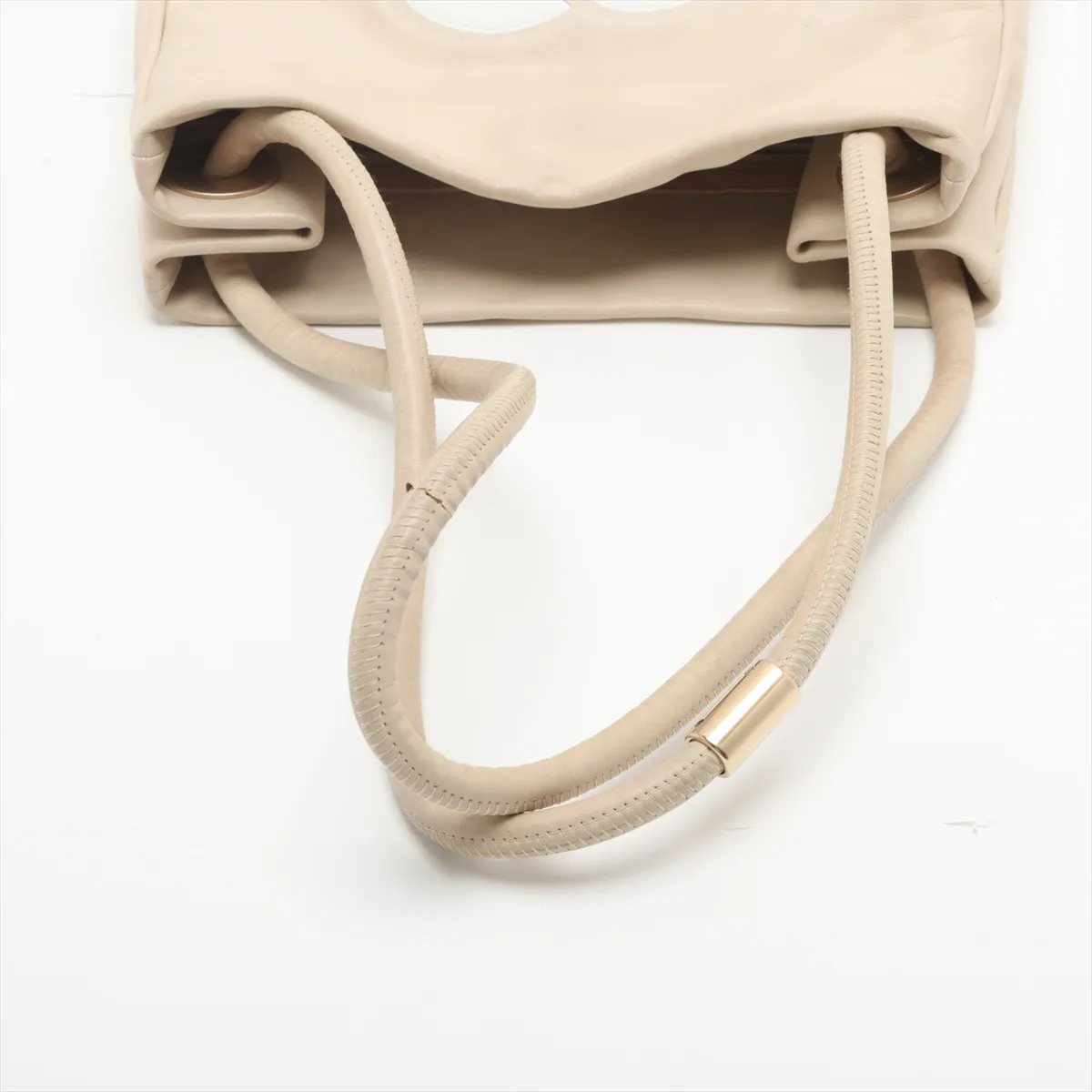 Camellia Lambskin Tote Bag Beige Gold Hardware 7984149 No. 7 — view 5