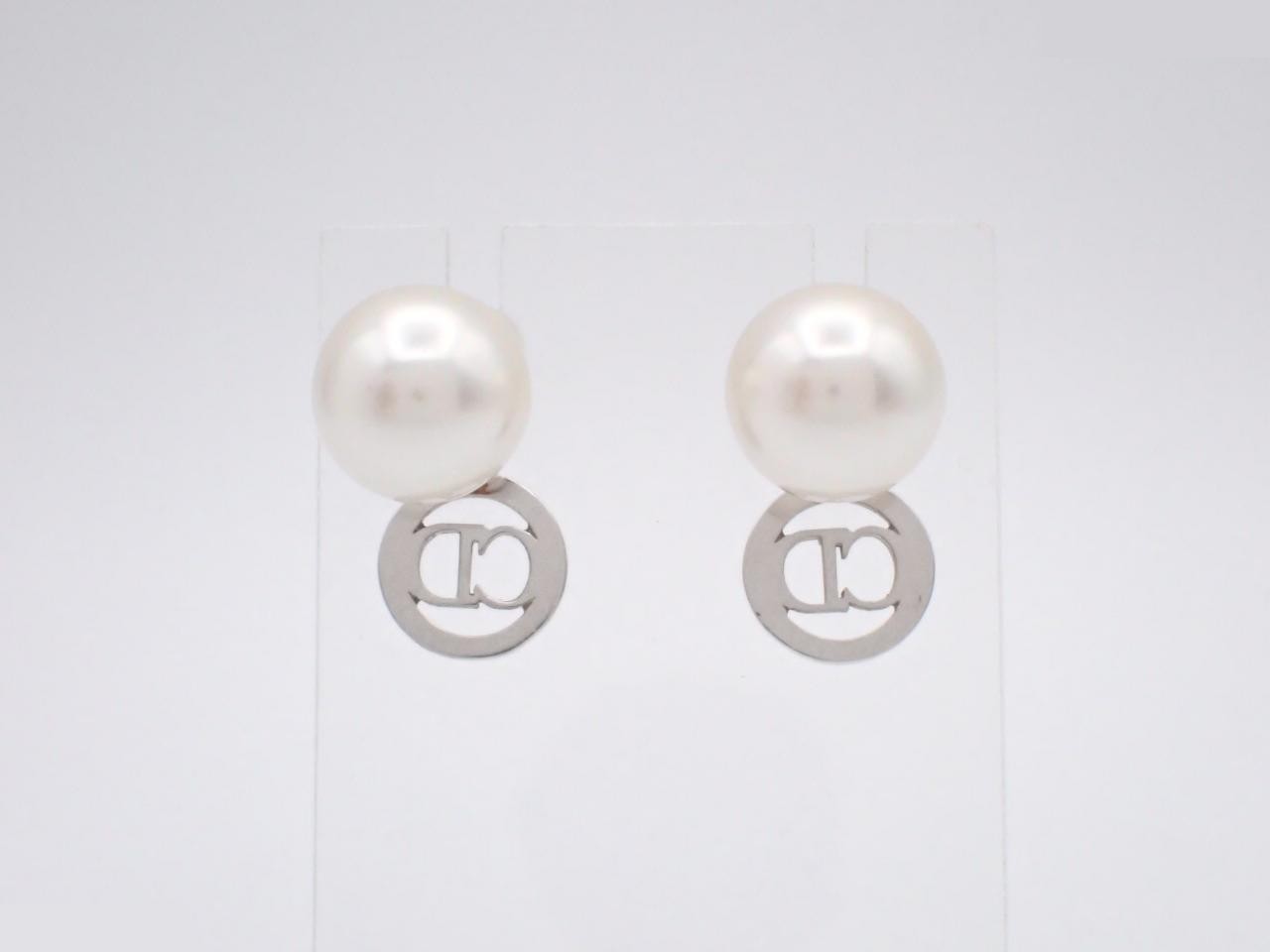 Silver earrings — view 2