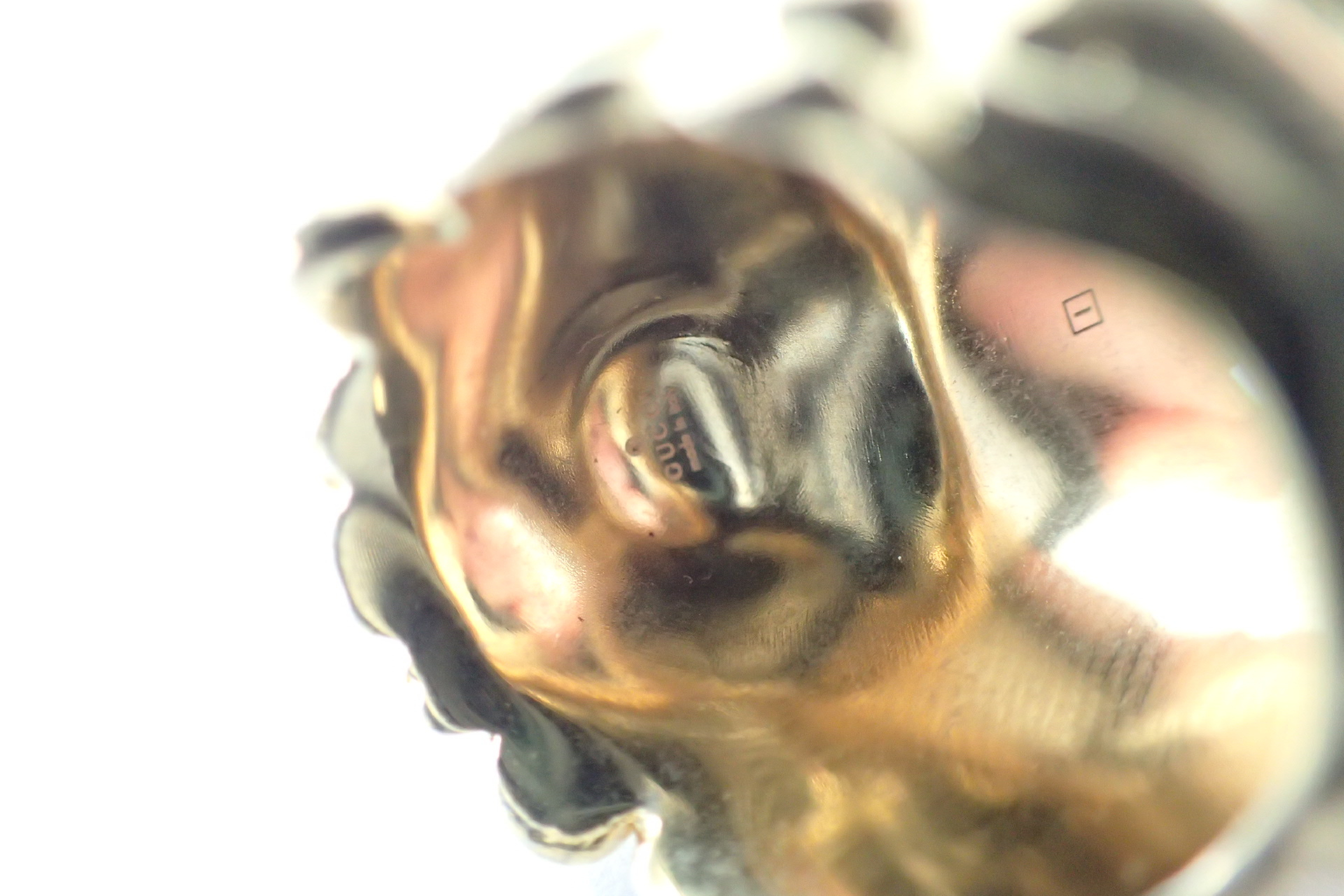 Lion Clear Stone Gold Color Ring — view 6