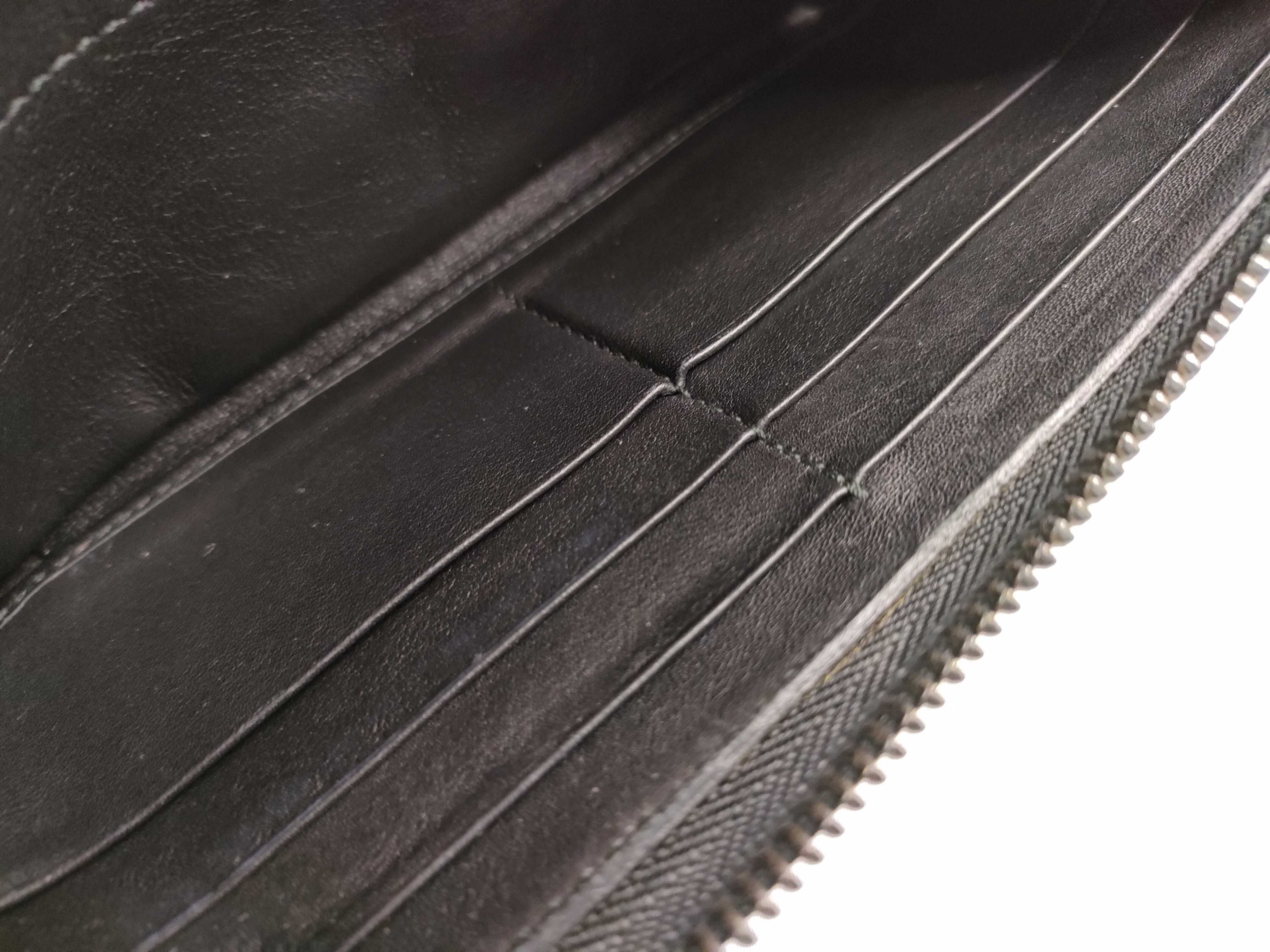 Guccissima Leather Round Long Wallet, Black, Serial Number — view 14