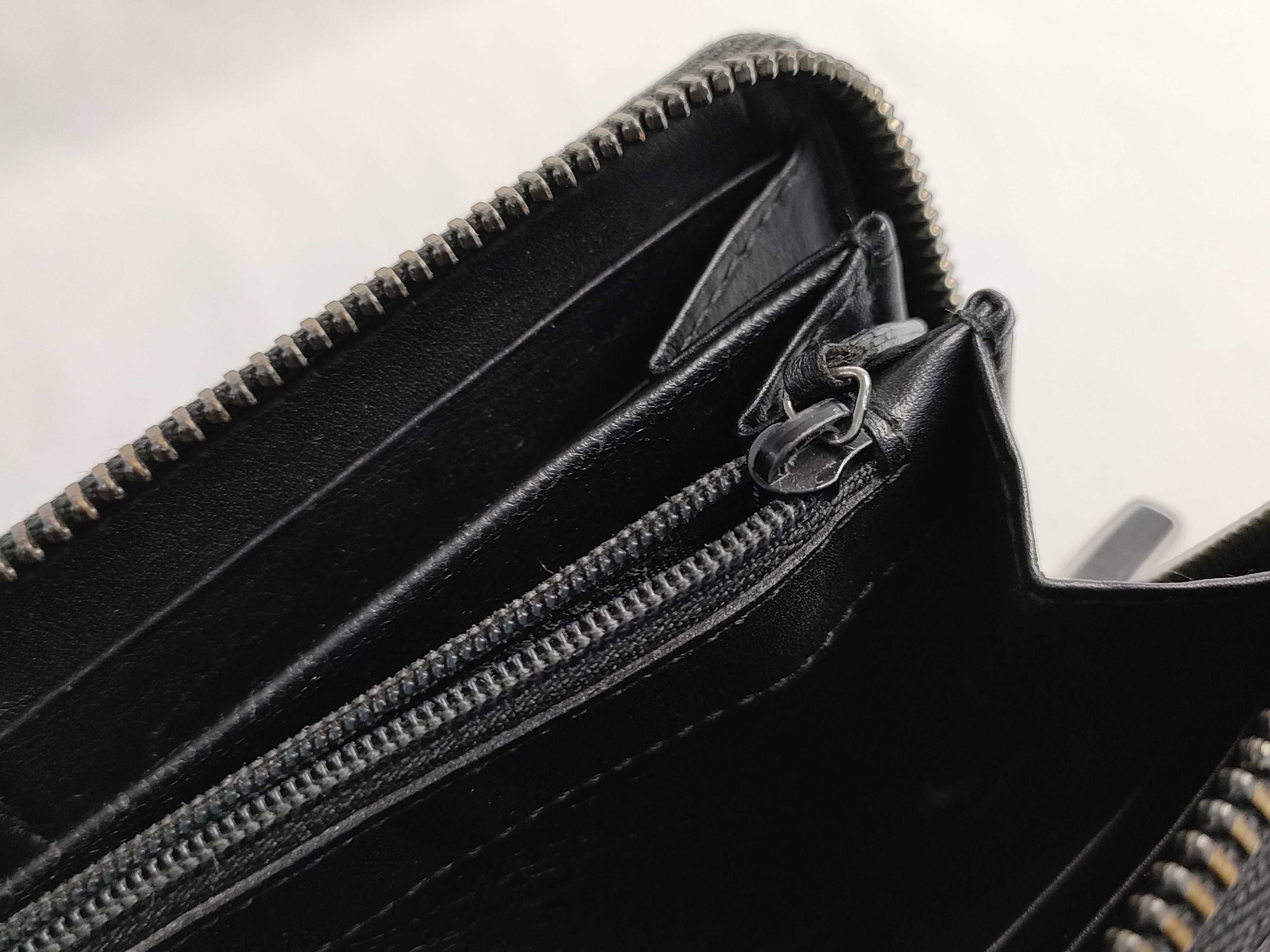 Guccissima Leather Round Long Wallet, Black, Serial Number — view 15