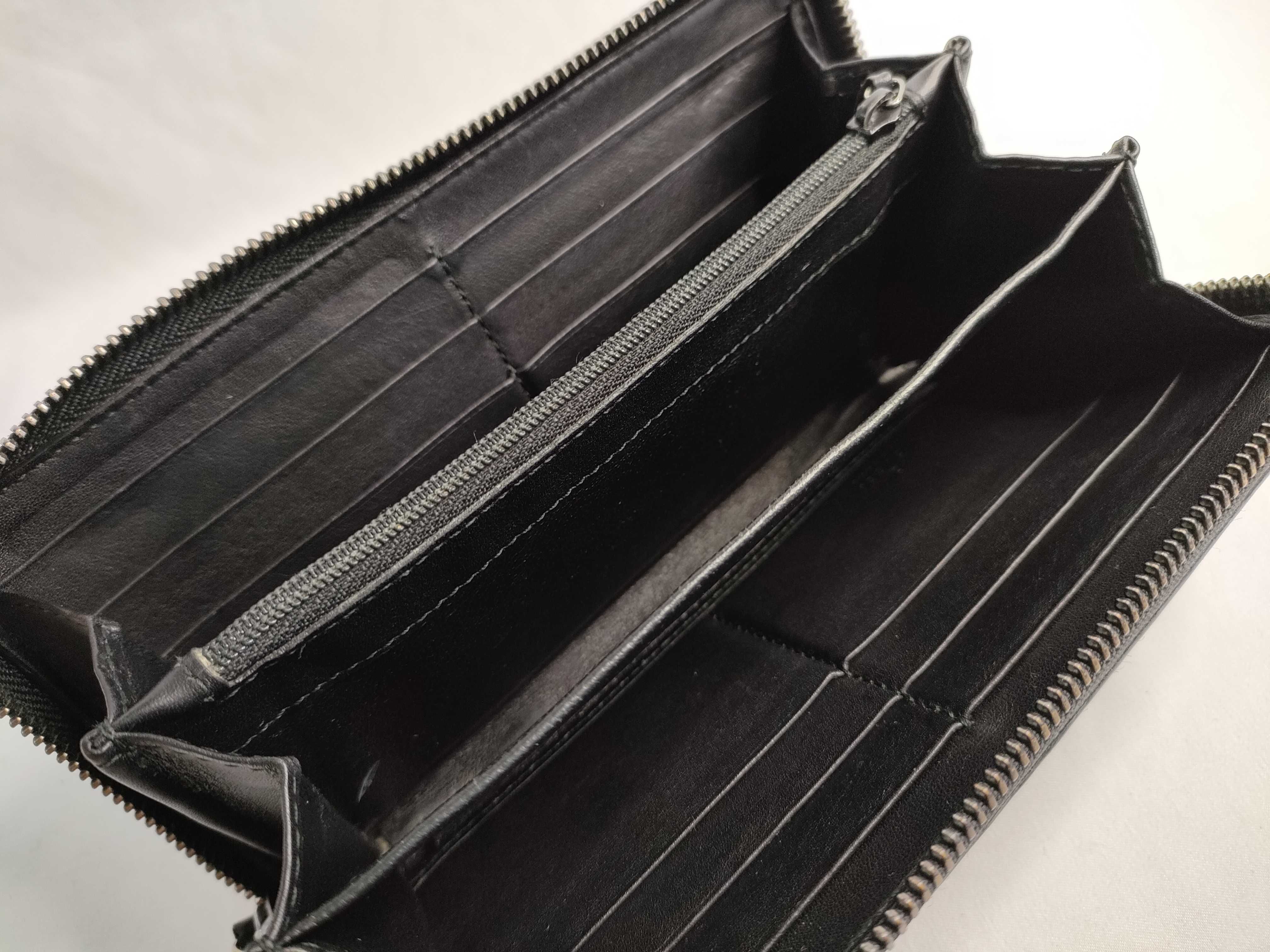 Guccissima Leather Round Long Wallet, Black, Serial Number — view 9