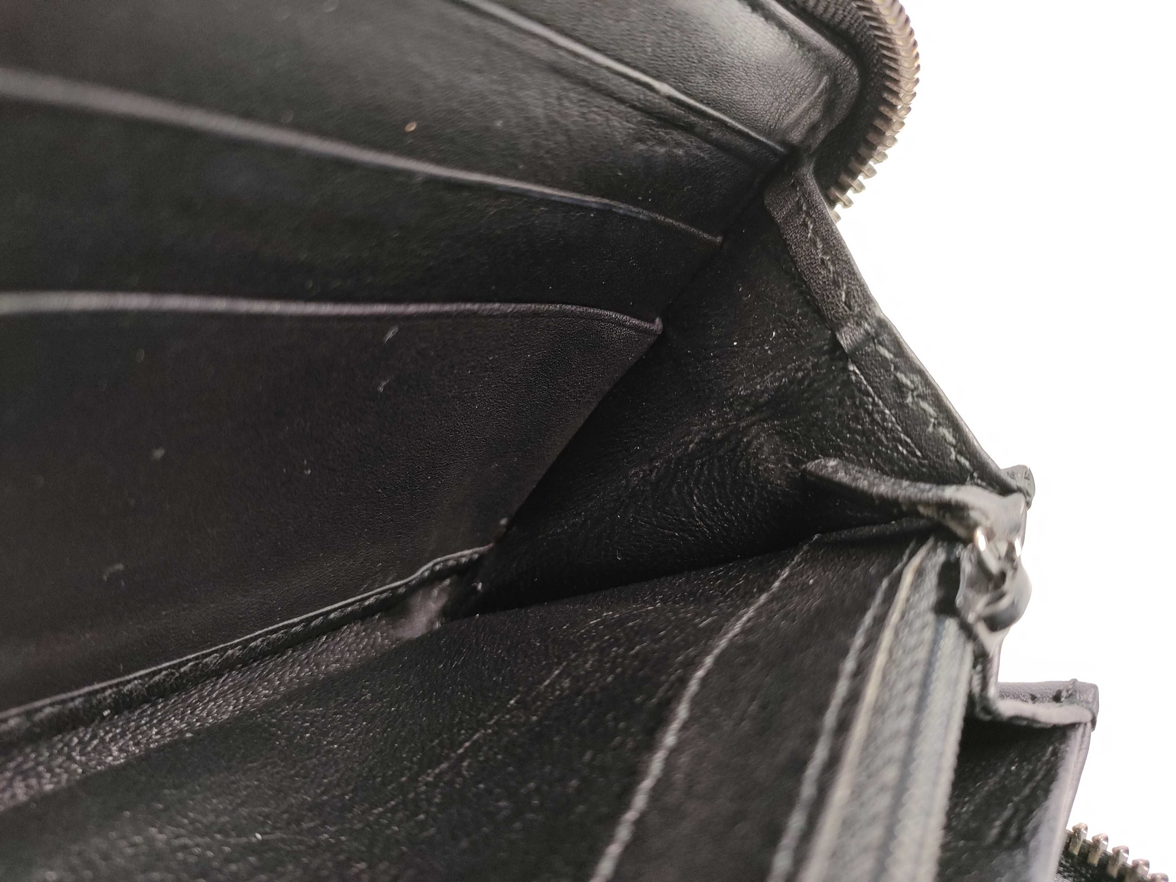 Guccissima Leather Round Long Wallet, Black, Serial Number — view 10