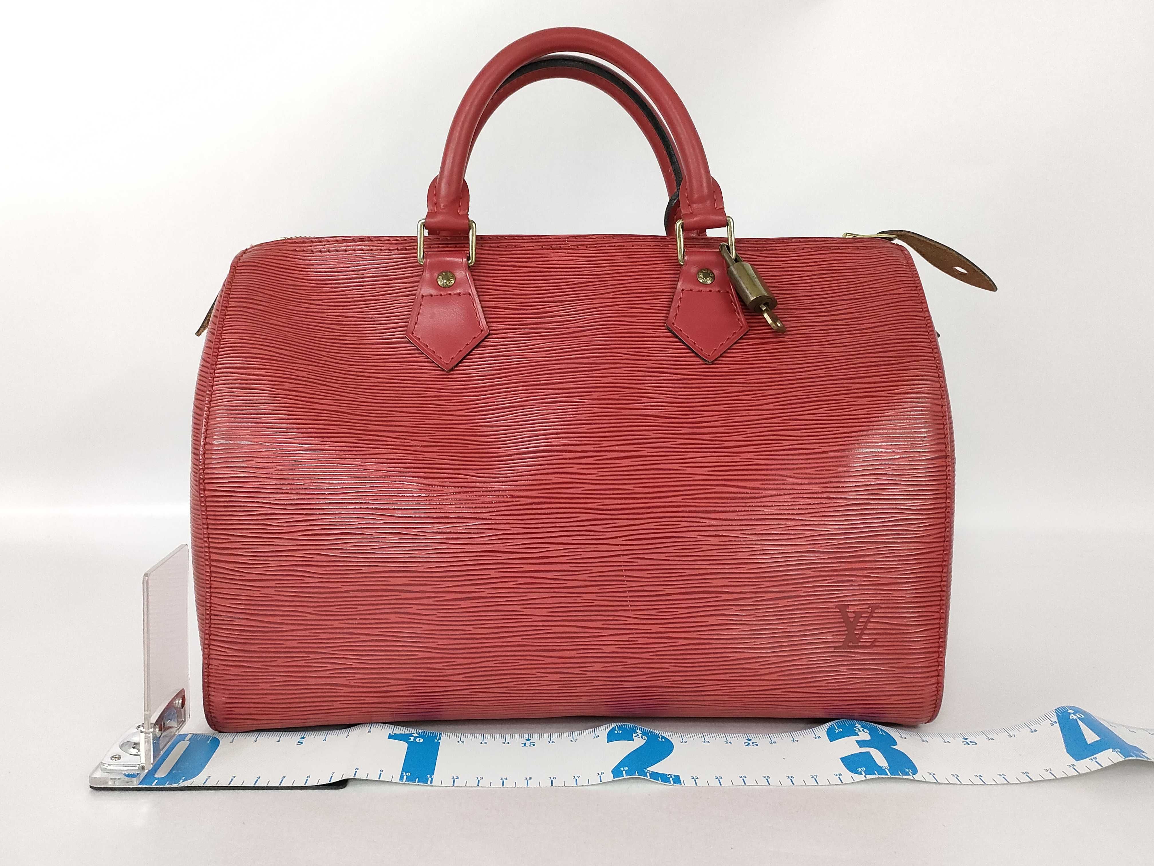 Epi Speedy 30 Epi Red Handbag — view 2