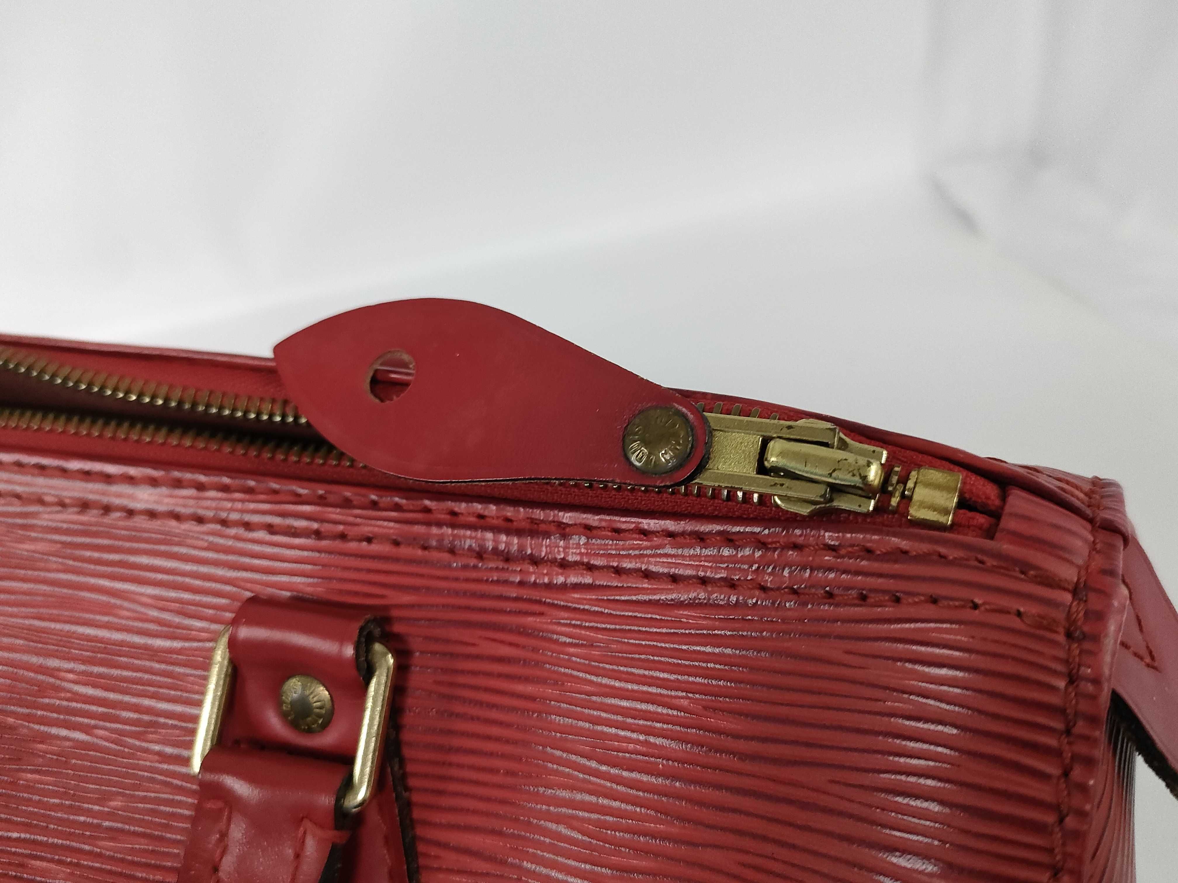 Epi Speedy 30 Epi Red Handbag — view 12