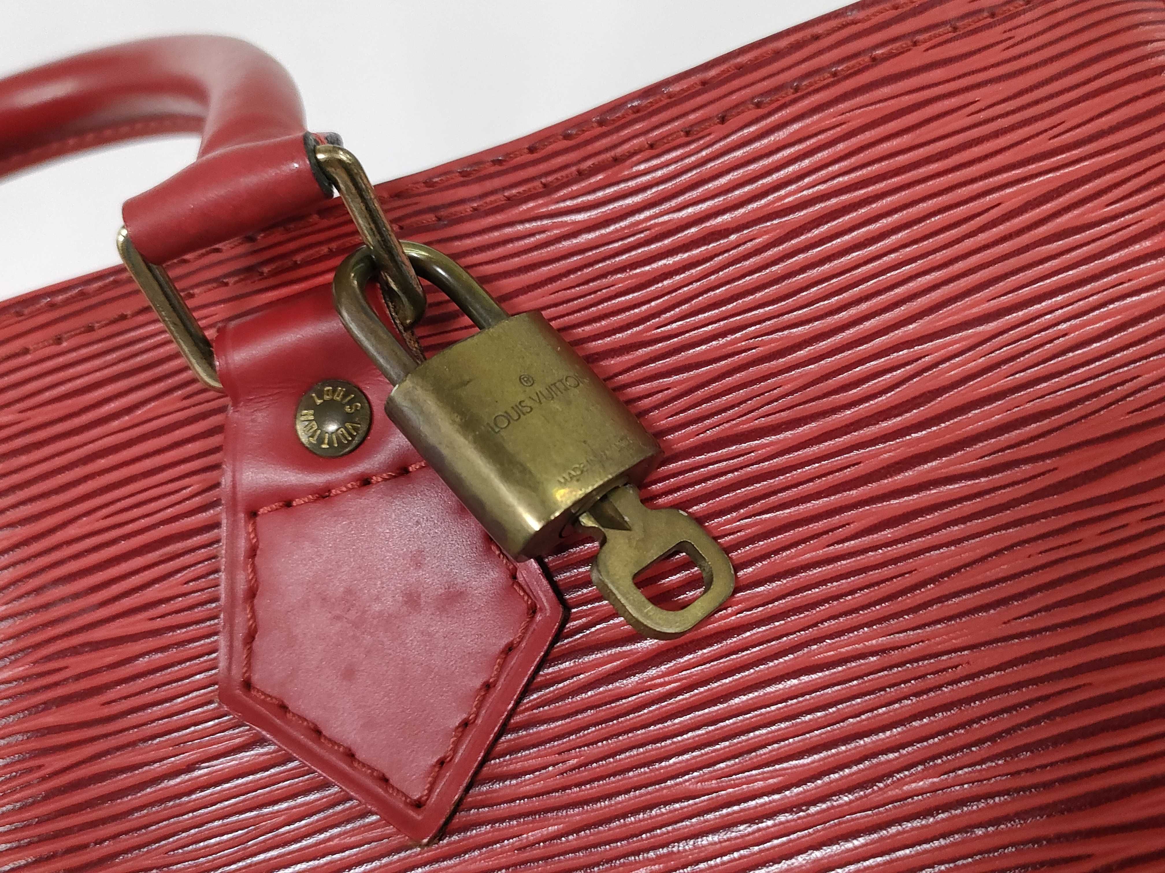 Epi Speedy 30 Epi Red Handbag — view 13