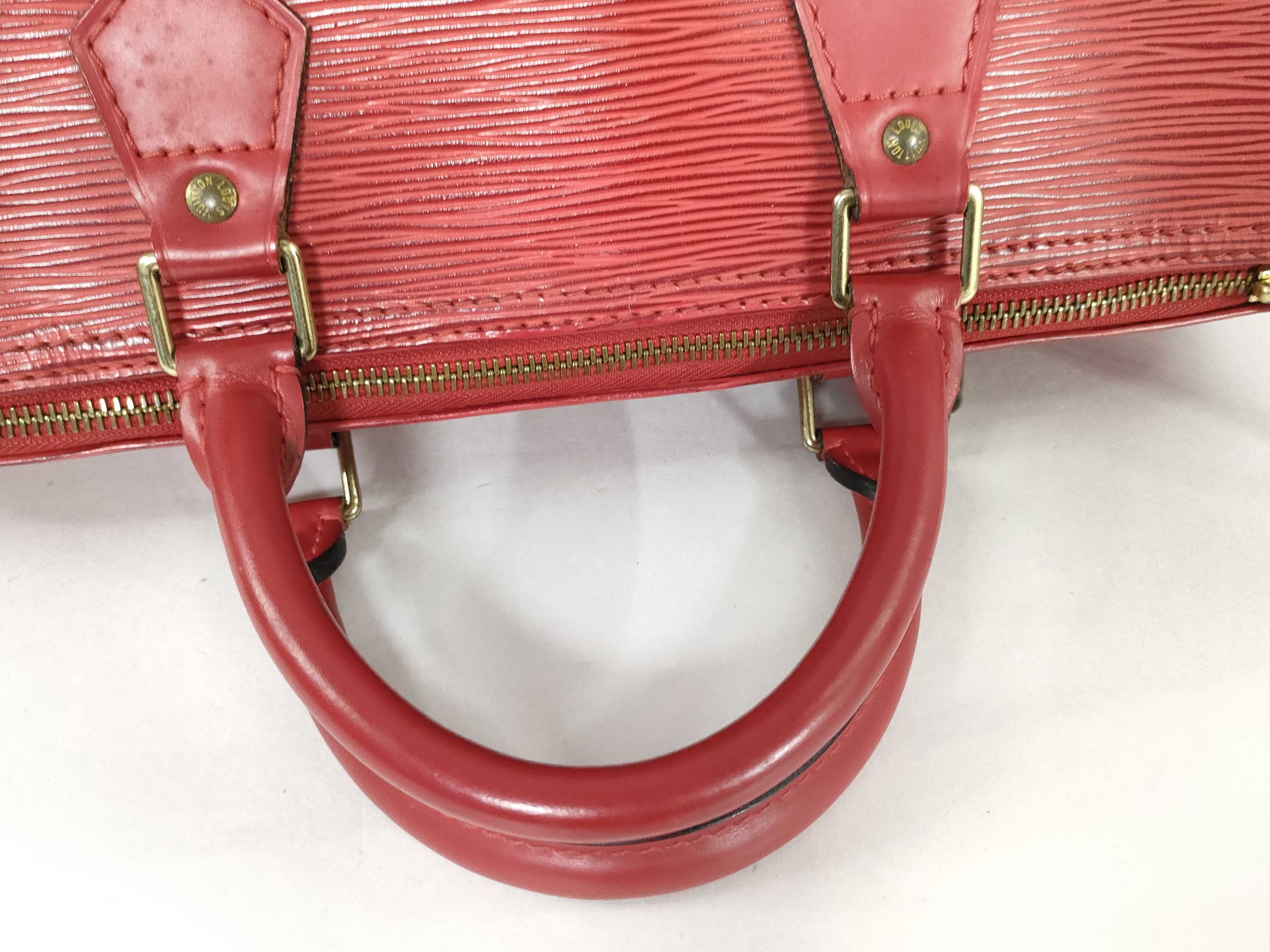 Epi Speedy 30 Epi Red Handbag — view 3