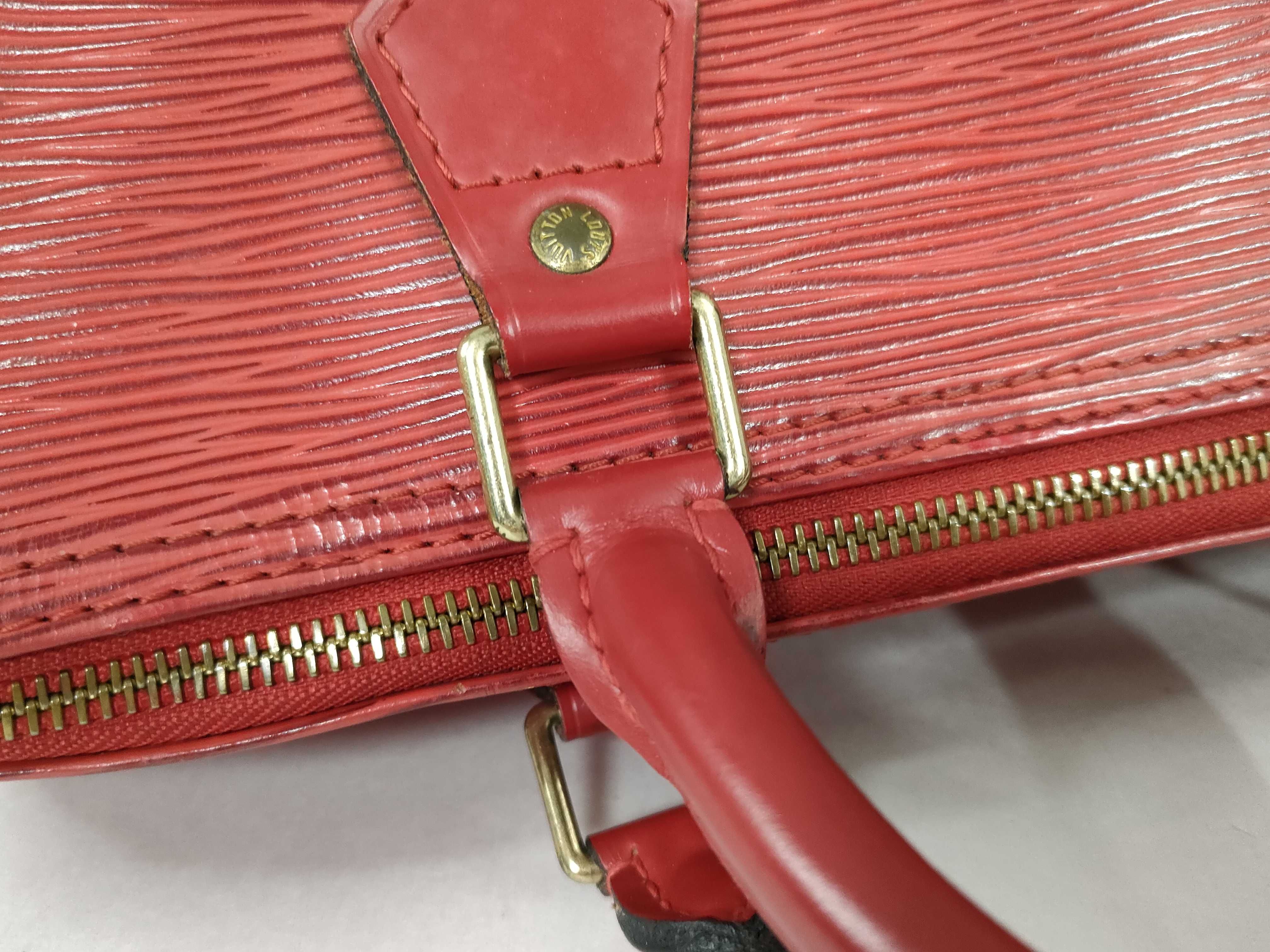 Epi Speedy 30 Epi Red Handbag — view 5