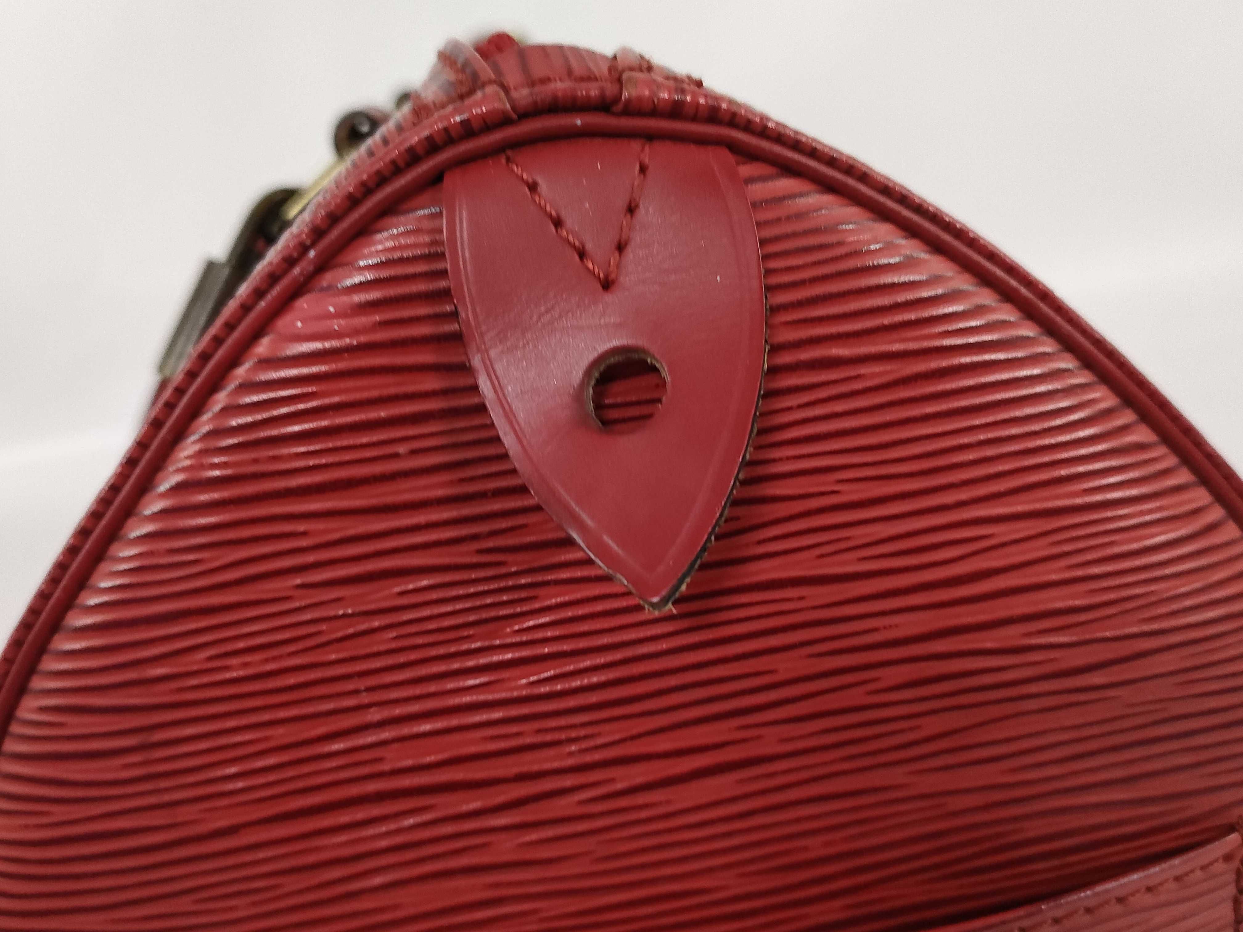 Epi Speedy 30 Epi Red Handbag — view 10