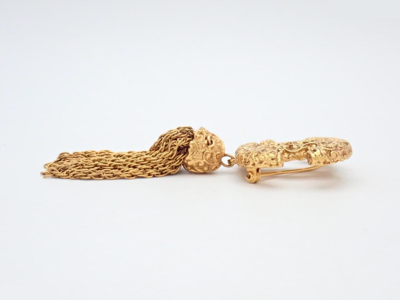 Coco Mark Fringe Brooch — view 3
