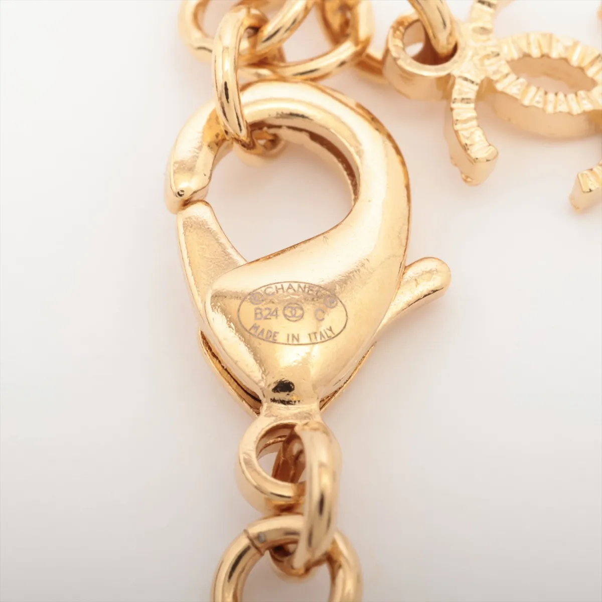 Cocomark B24C Necklace GP x Rhinestone Gold — view 4
