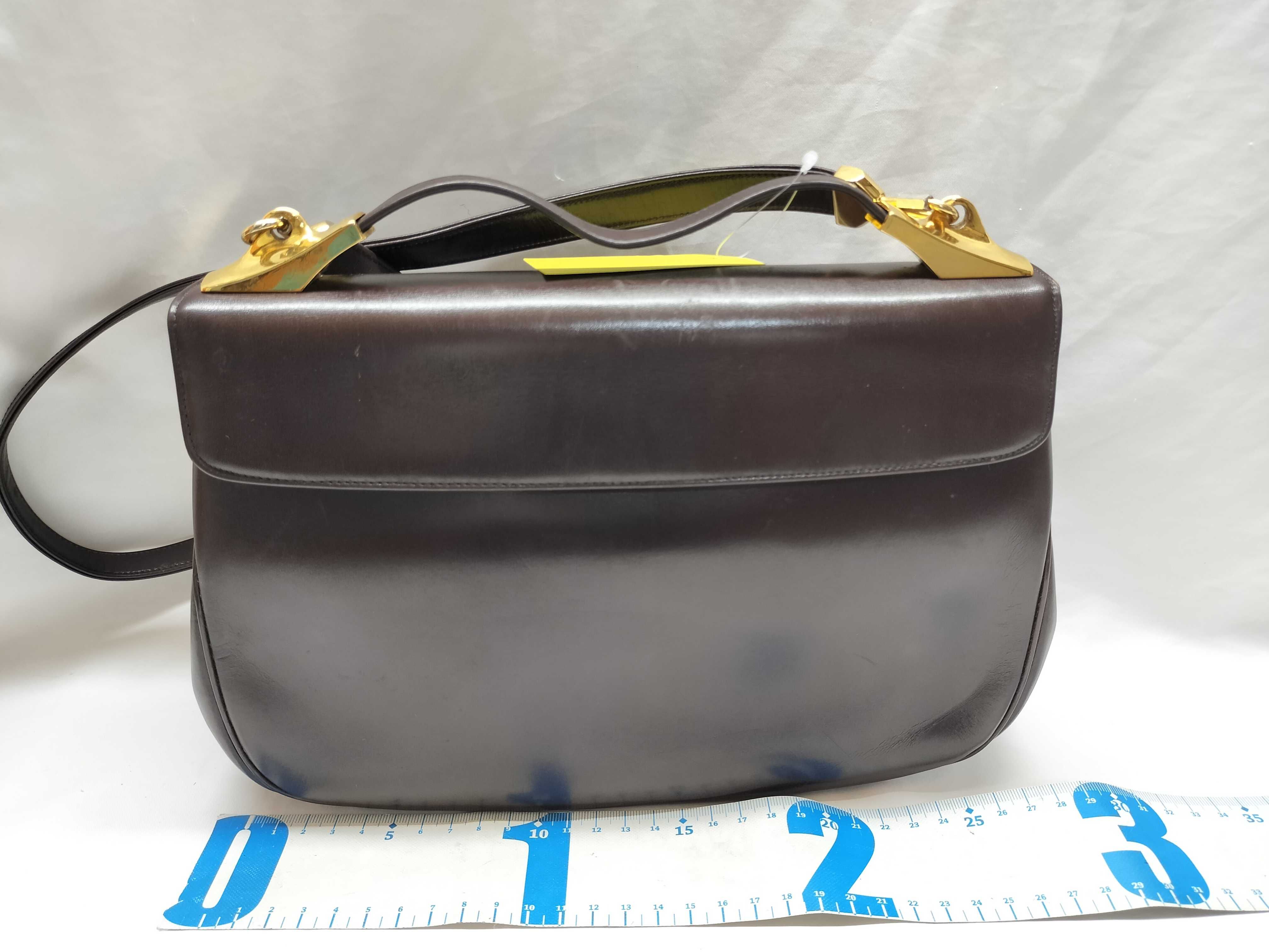 Vintage Leather Second/Shoulder 2-Way Bag Shoulder Bag — view 2