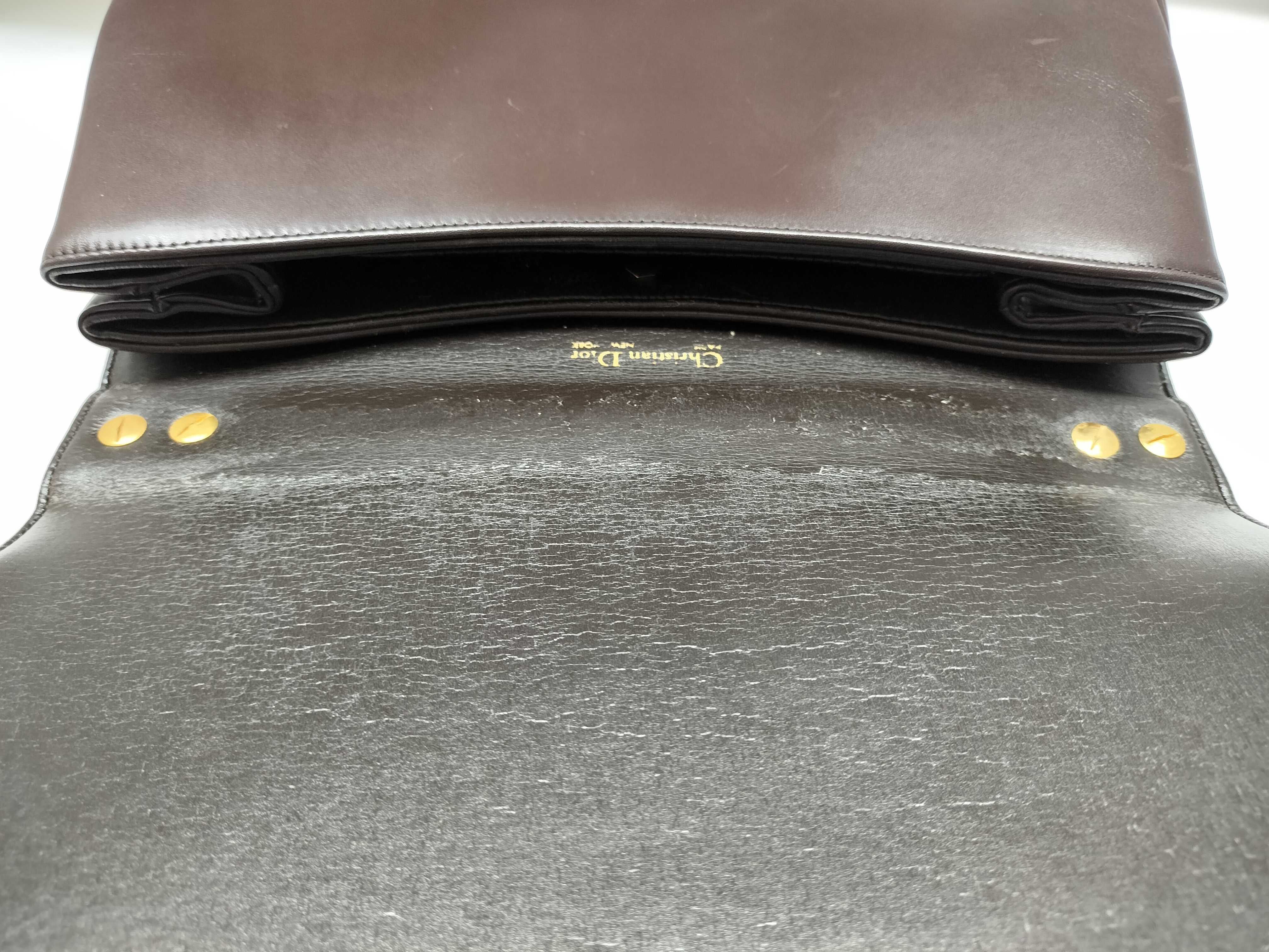 Vintage Leather Second/Shoulder 2-Way Bag Shoulder Bag — view 11