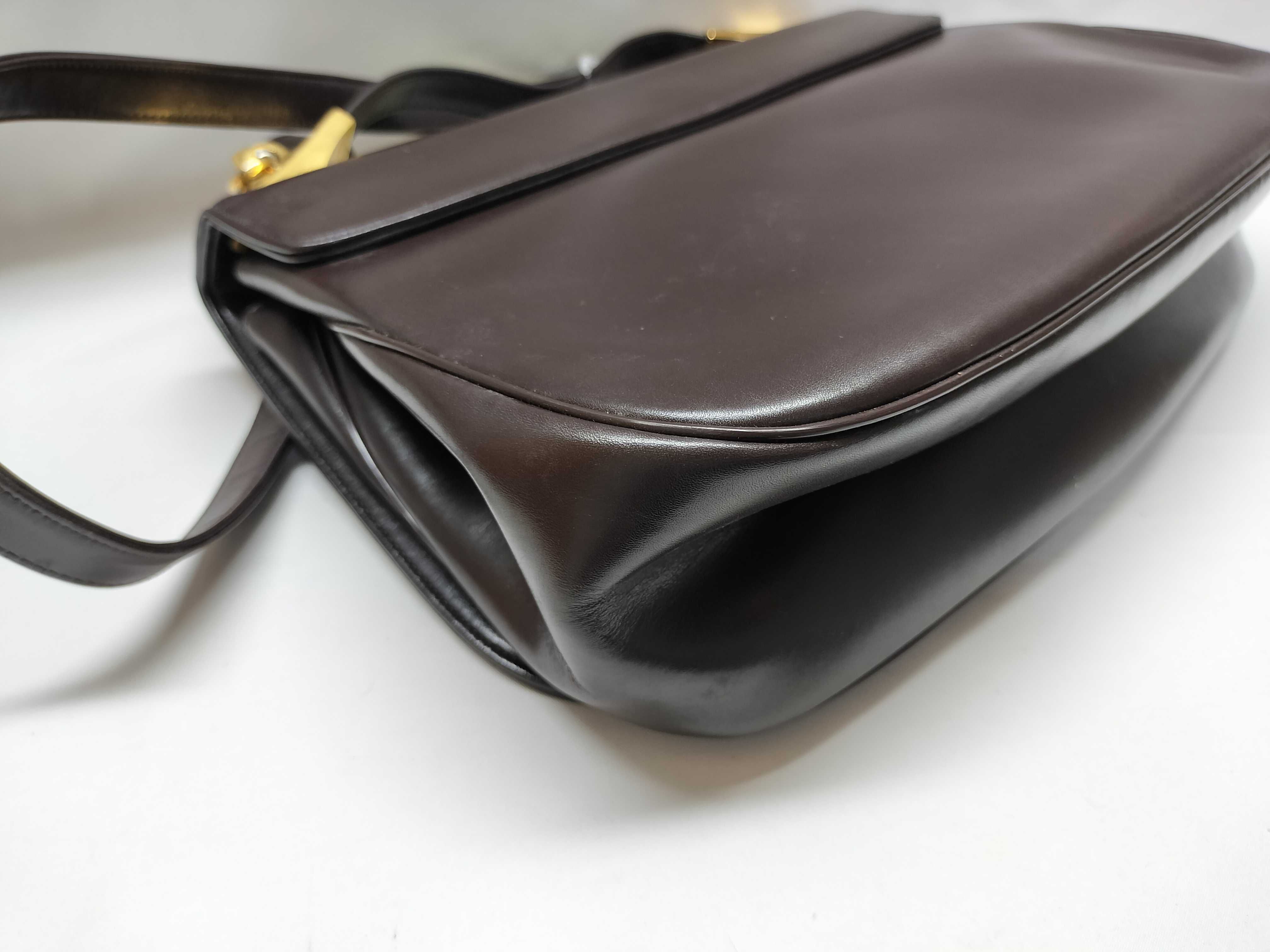 Vintage Leather Second/Shoulder 2-Way Bag Shoulder Bag — view 4