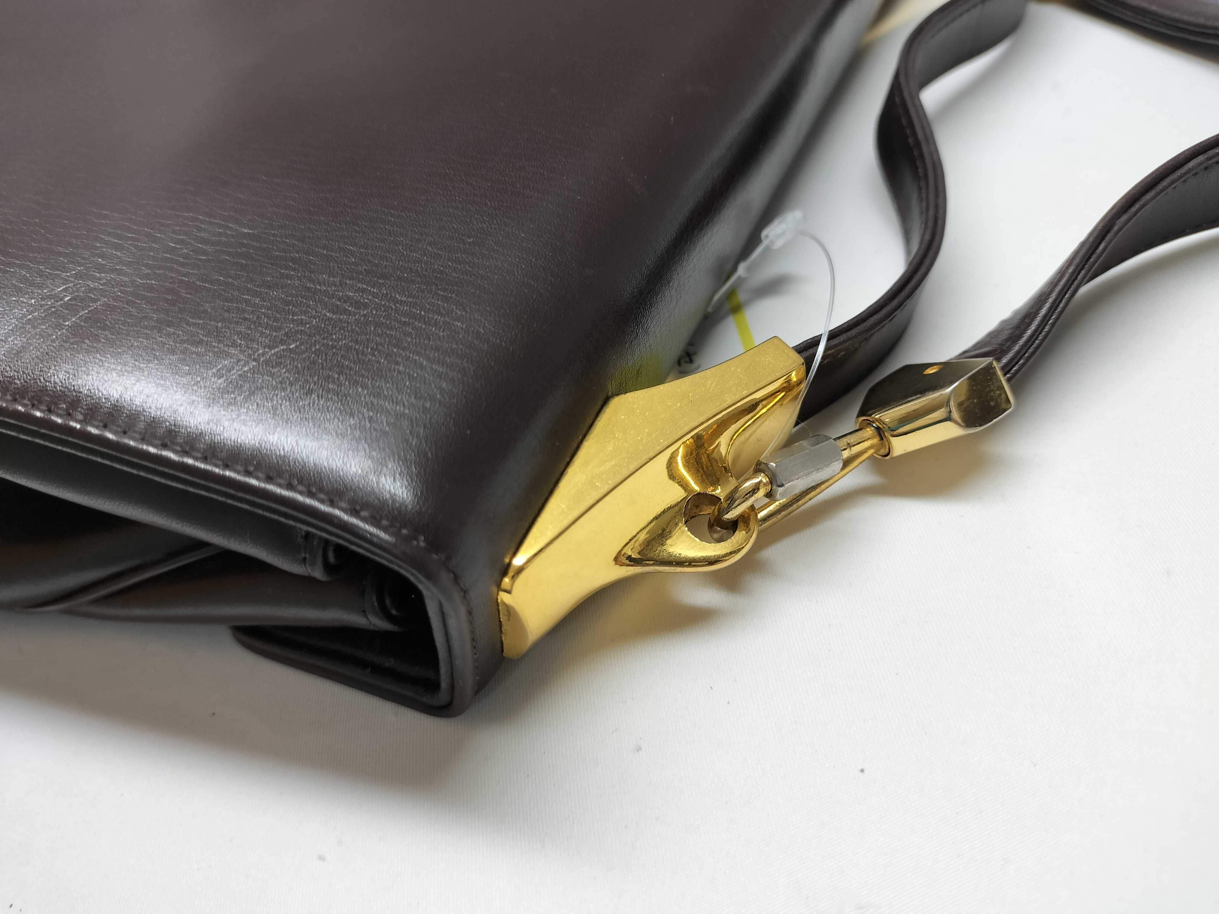 Vintage Leather Second/Shoulder 2-Way Bag Shoulder Bag — view 7
