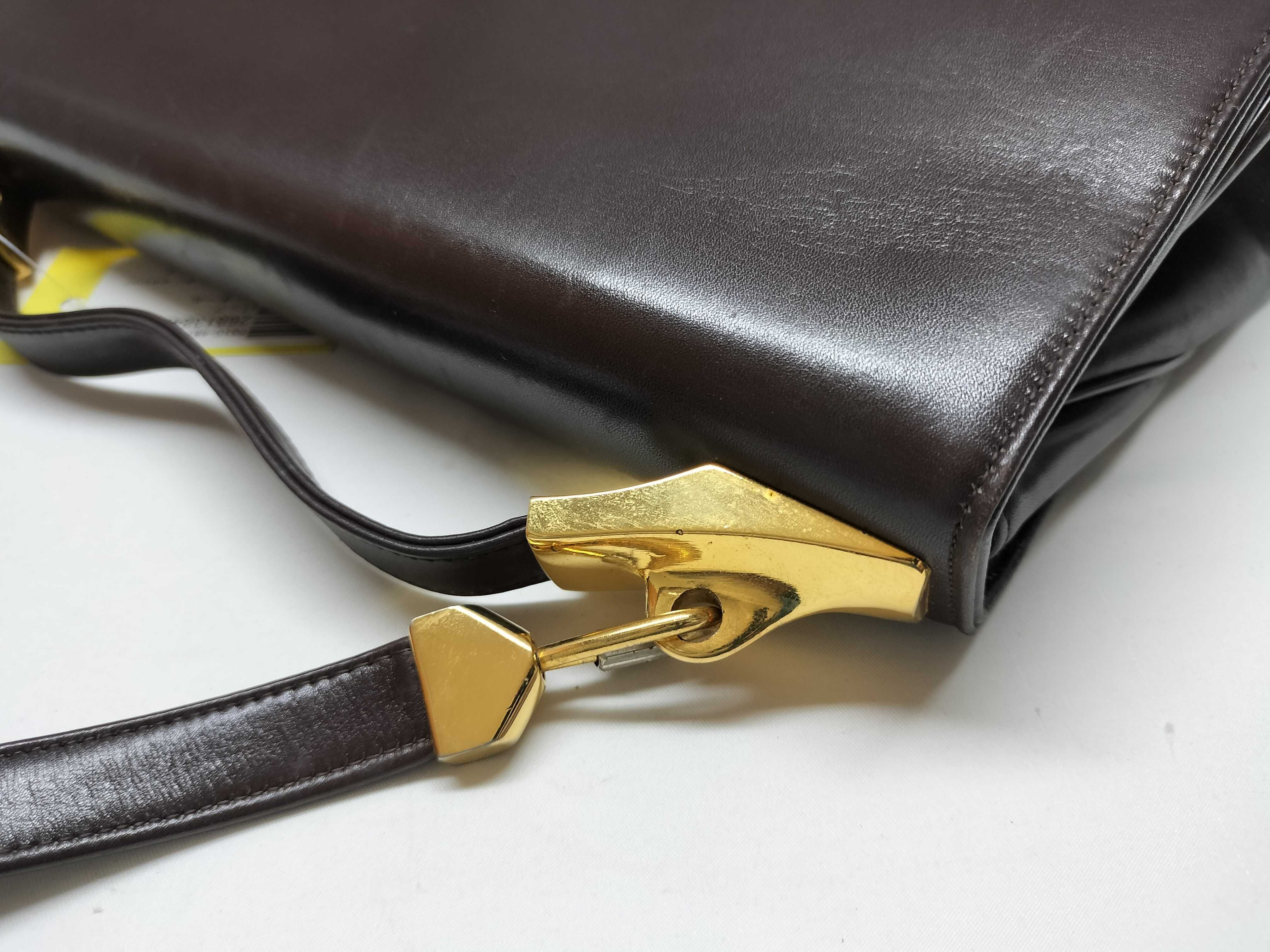 Vintage Leather Second/Shoulder 2-Way Bag Shoulder Bag — view 8