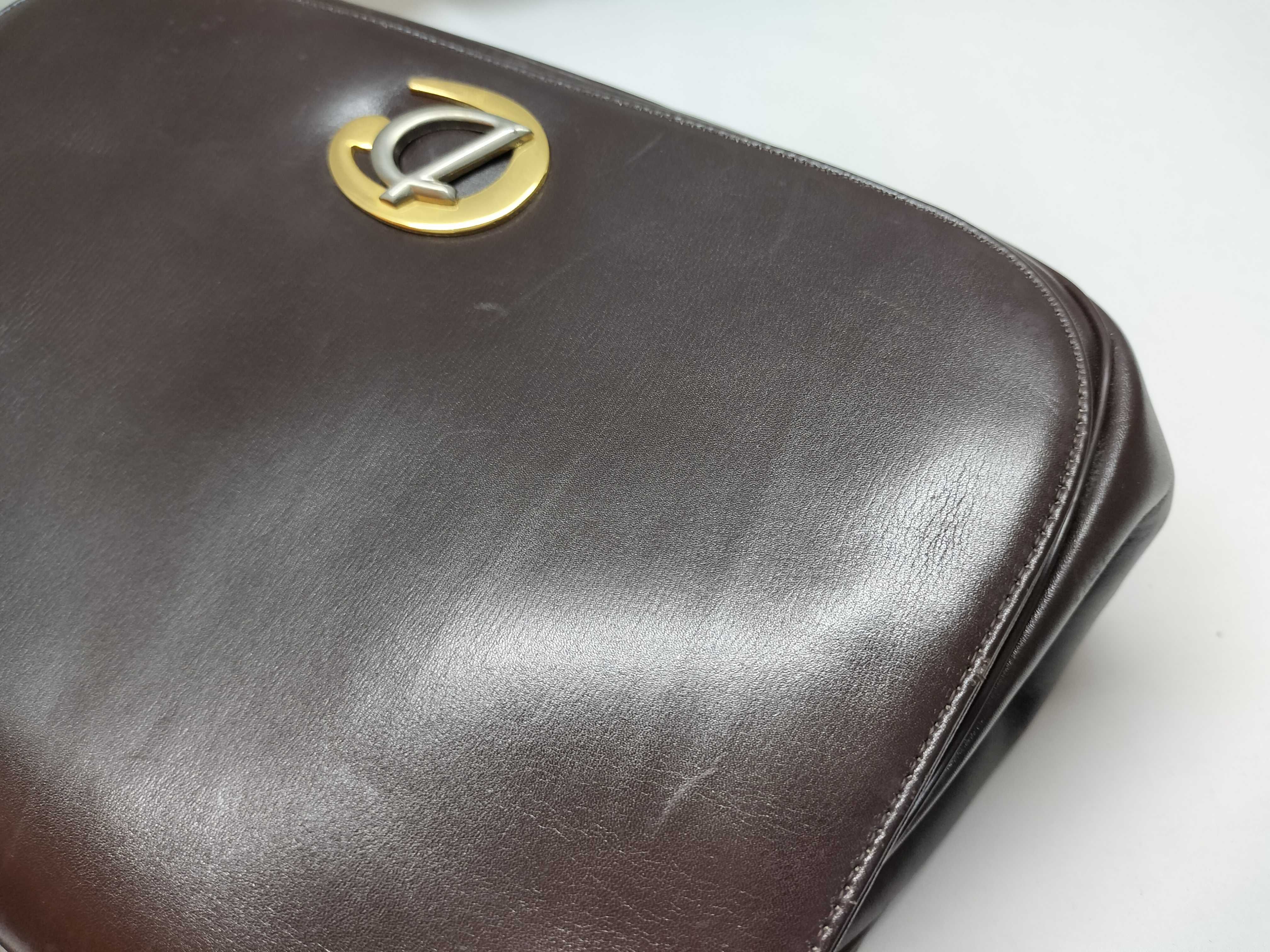 Vintage Leather Second/Shoulder 2-Way Bag Shoulder Bag — view 9