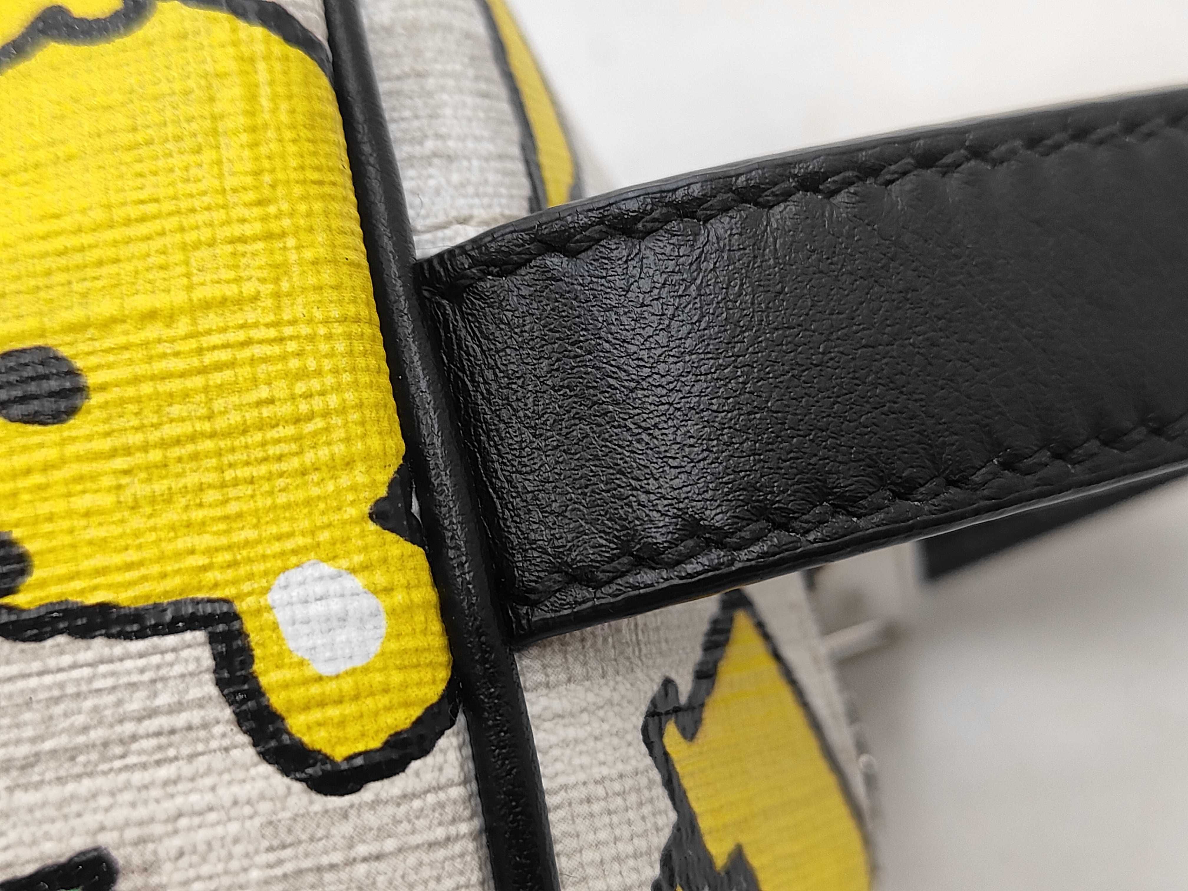 ZUCCA PVC x Leather White 7N0151 Taro Out Collaboration Pouch Second Bag — view 5