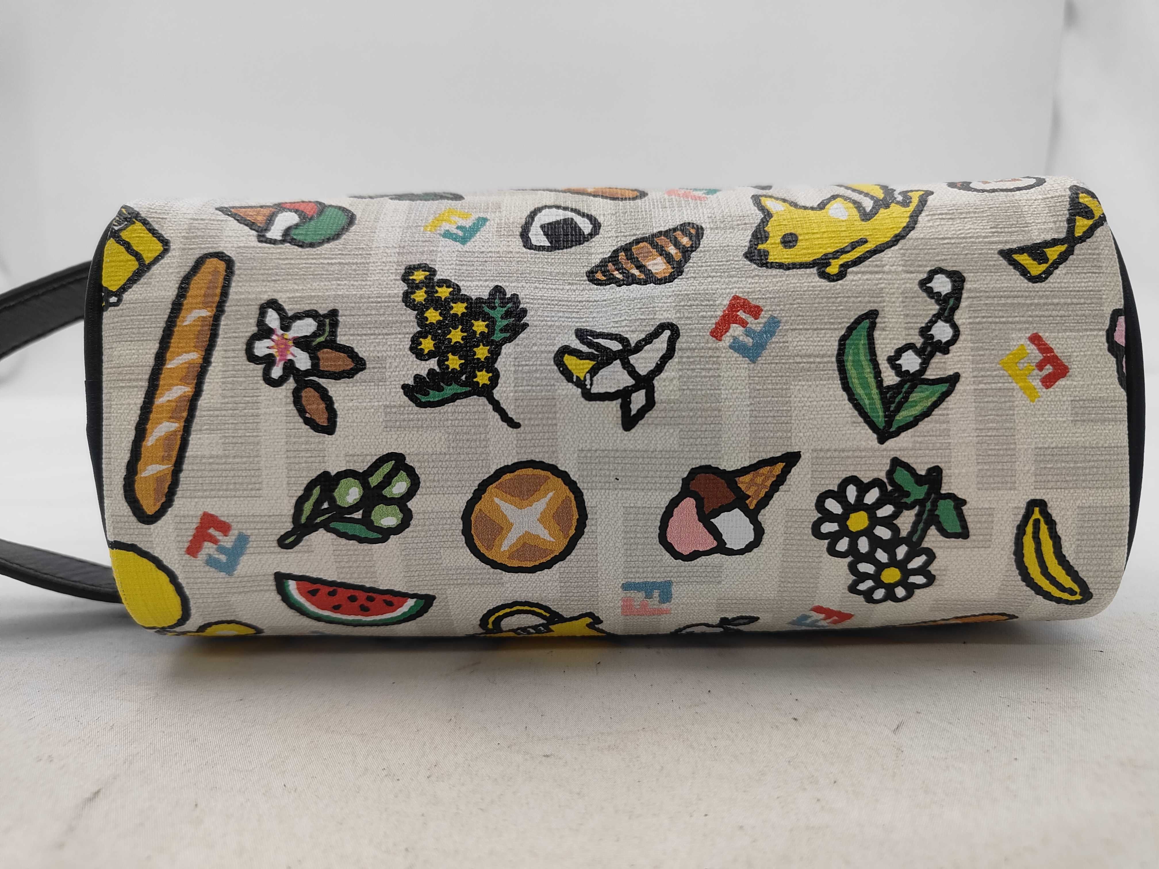 ZUCCA PVC x Leather White 7N0151 Taro Out Collaboration Pouch Second Bag — view 7