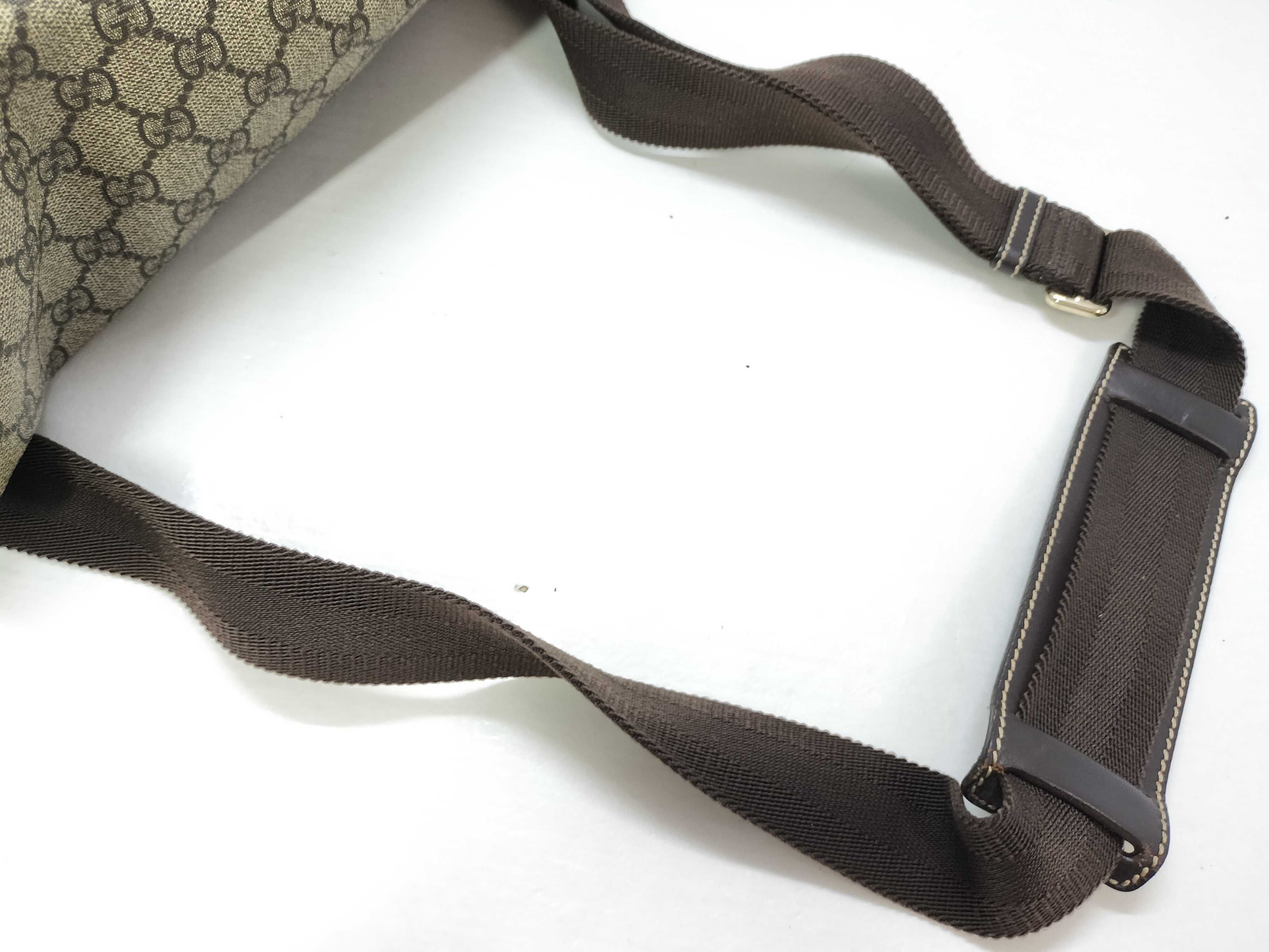 GG Supreme PVC x Leather Body Bag, Beige, 211110 (Waist Bag) — view 3