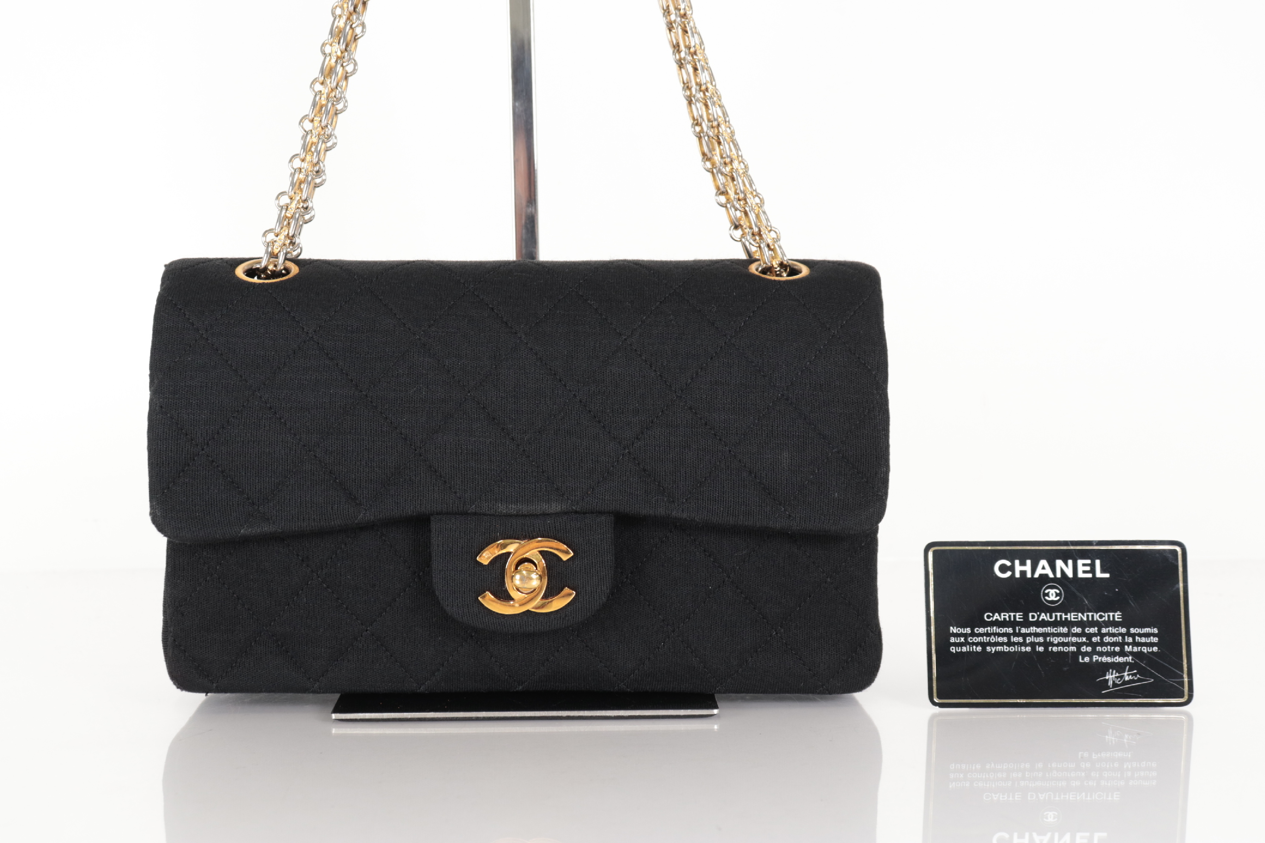 Double Flap 23 Cotton Shoulder Bag (Serial Number 0)