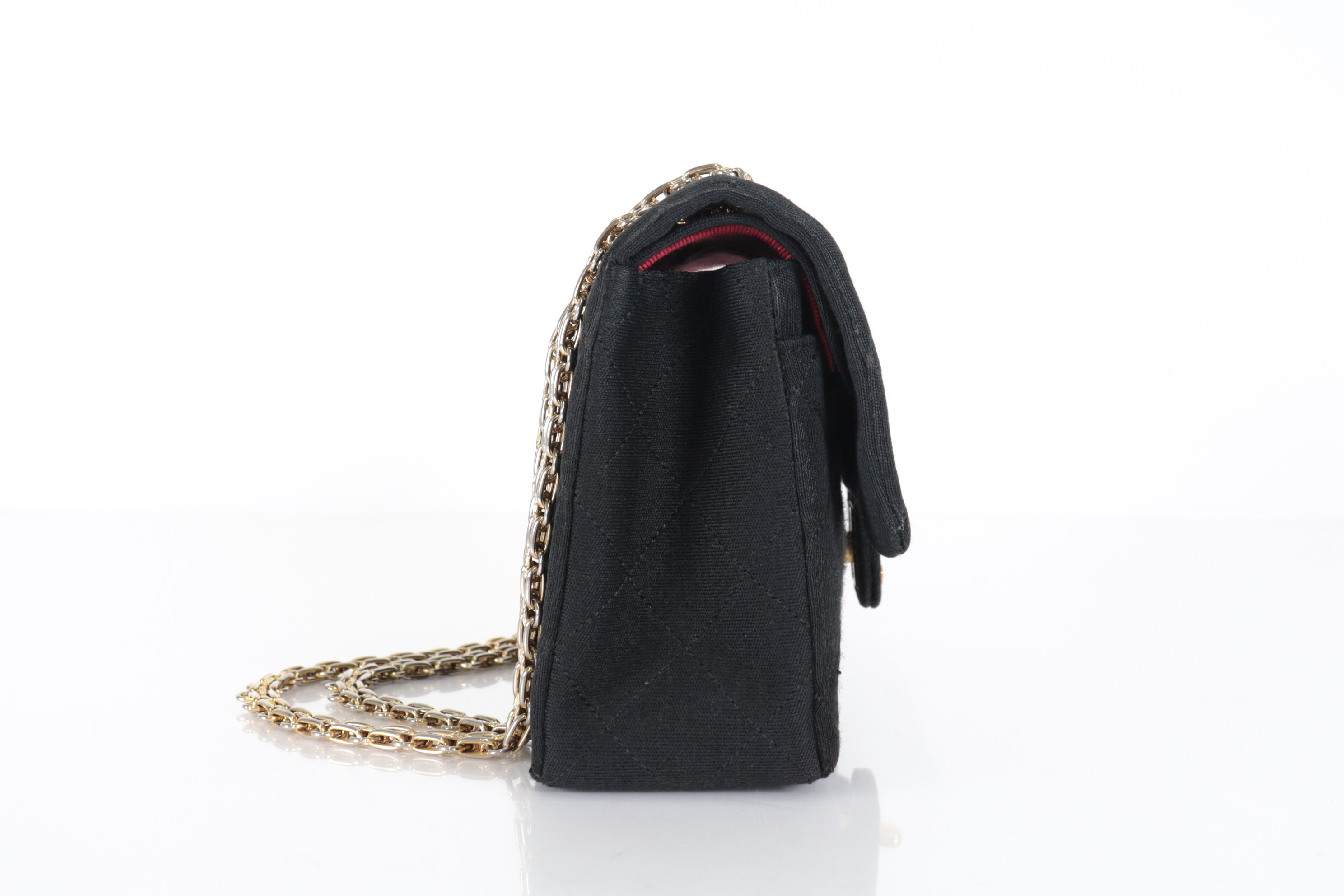 Double Flap 23 Cotton Shoulder Bag (Serial Number 0) — view 4