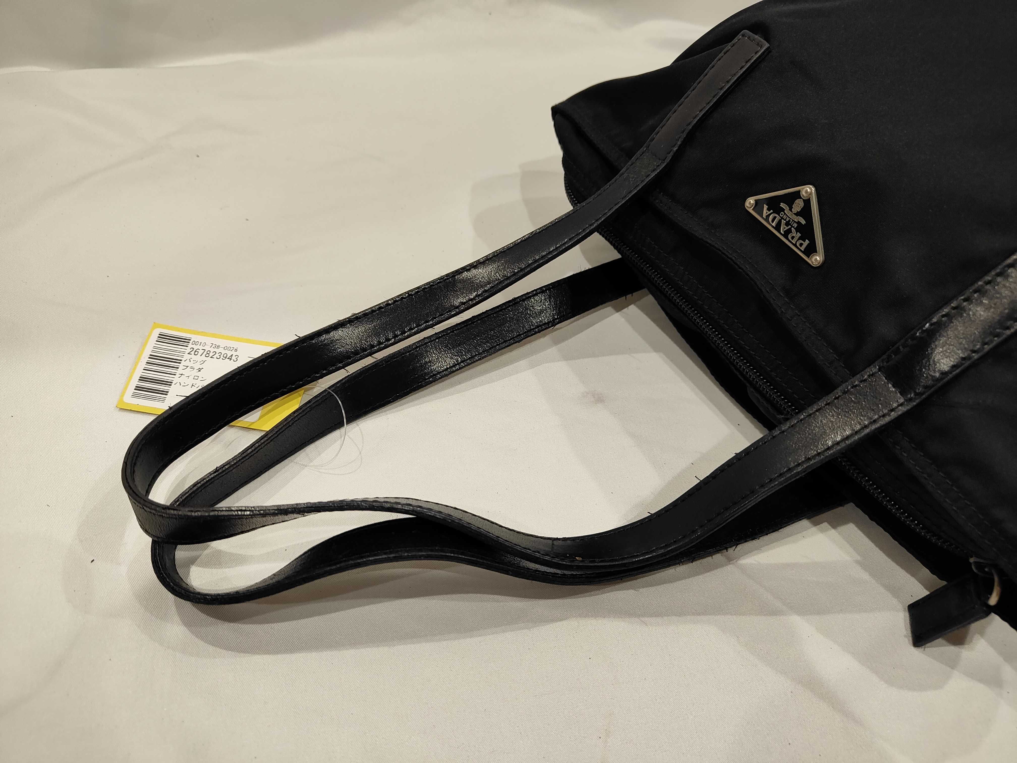 Nylon Handbag, Black Tote Bag — view 6
