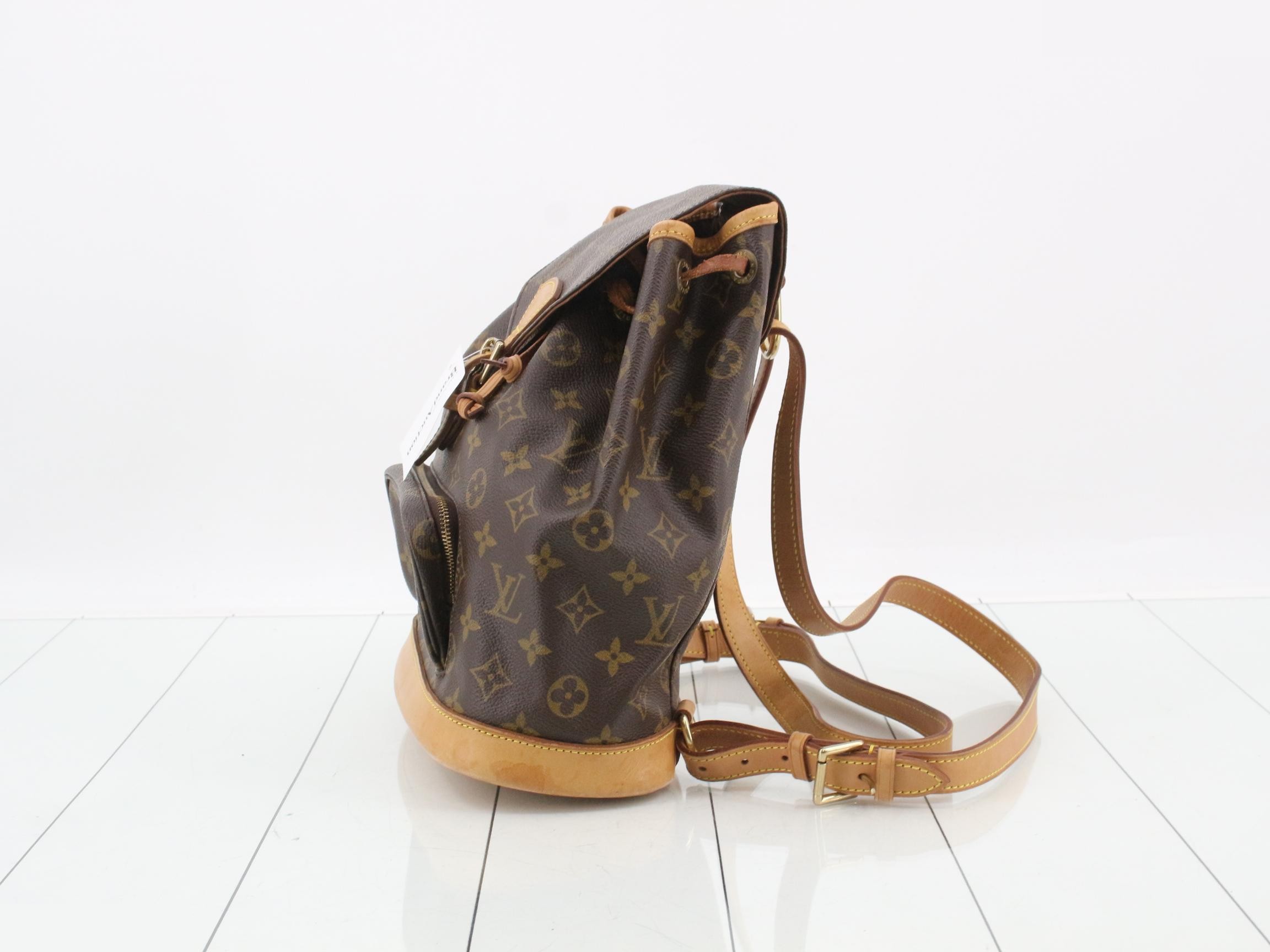 M51136 Montsouris MM Backpack, Monogram Brown — view 3