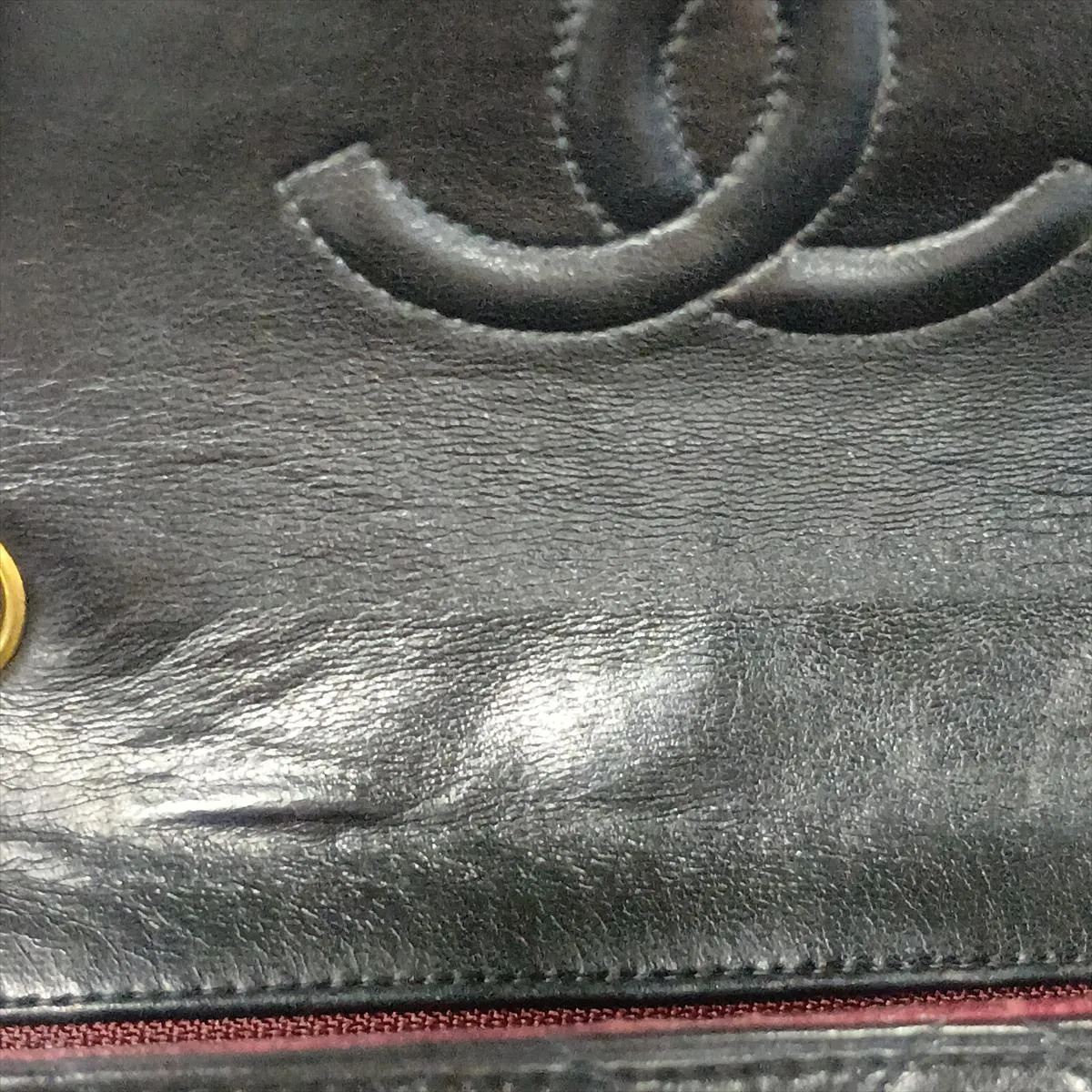 Mini Matelassé 17 Lambskin Single Flap Single Chain Bag, Black with Gold Hardware, 3088380, Series 3, A01115 — view 13