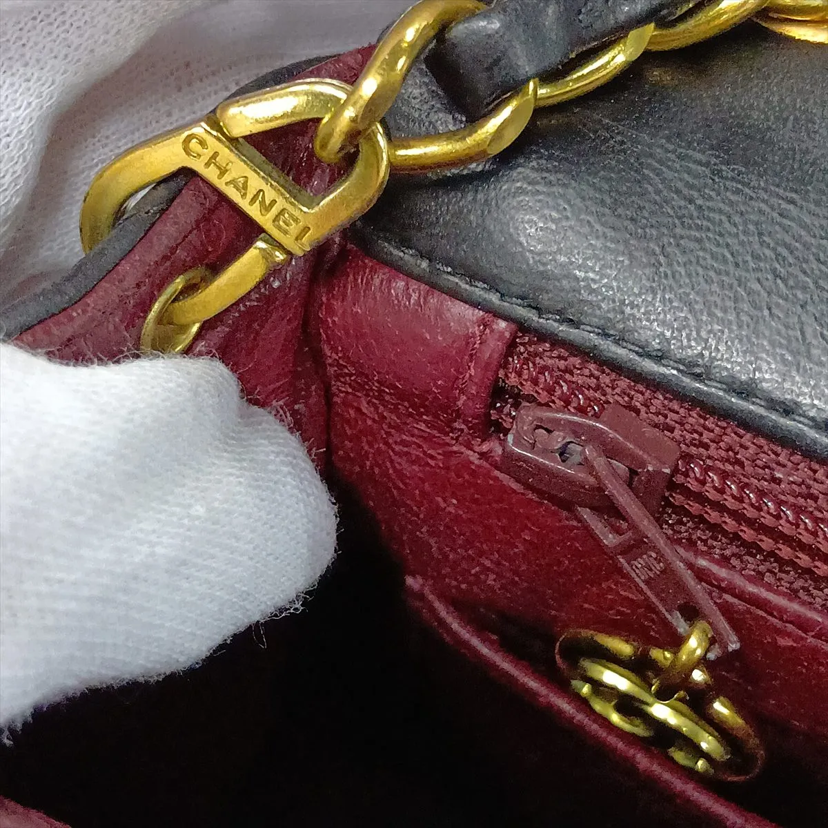 Mini Matelassé 17 Lambskin Single Flap Single Chain Bag, Black with Gold Hardware, 3088380, Series 3, A01115 — view 14