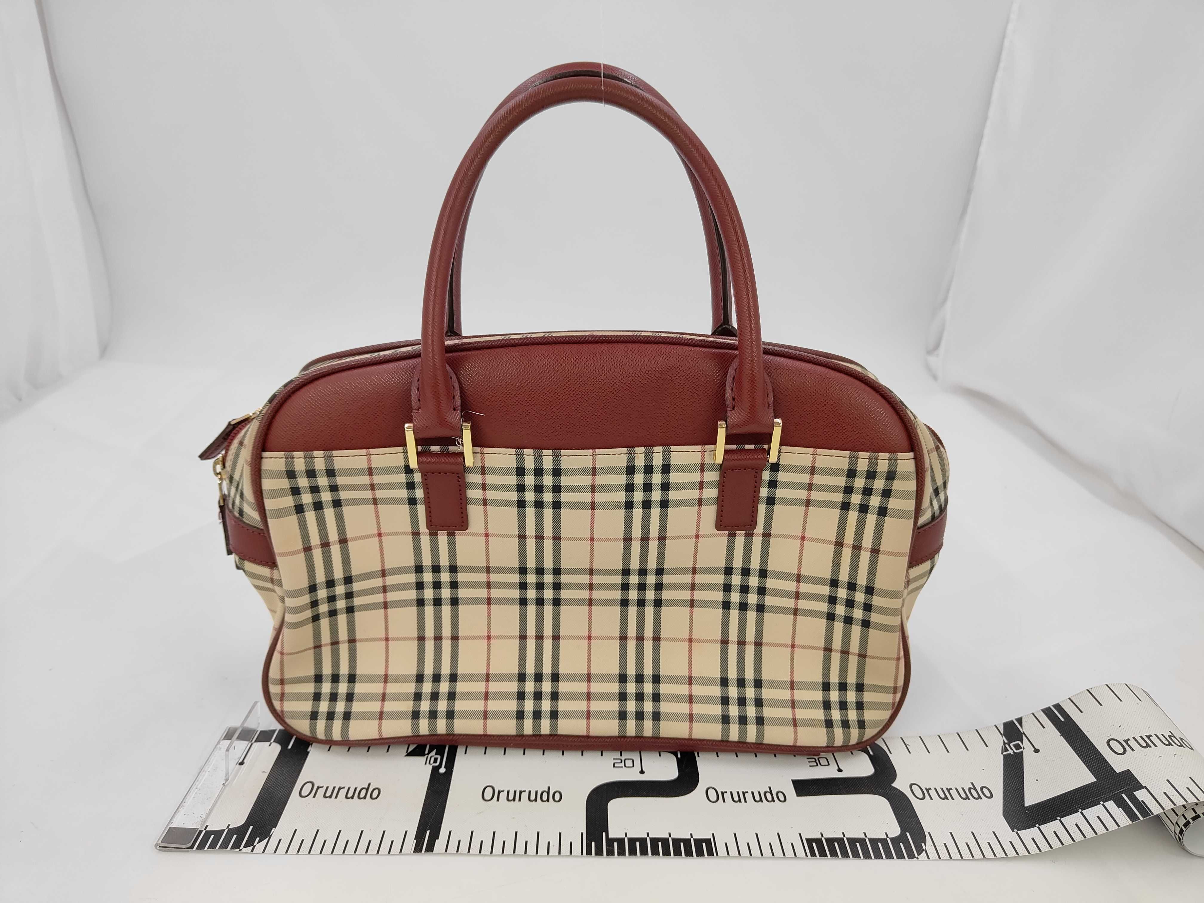 Mini Boston Tote Bag, Nova Check Tote Bag — view 2