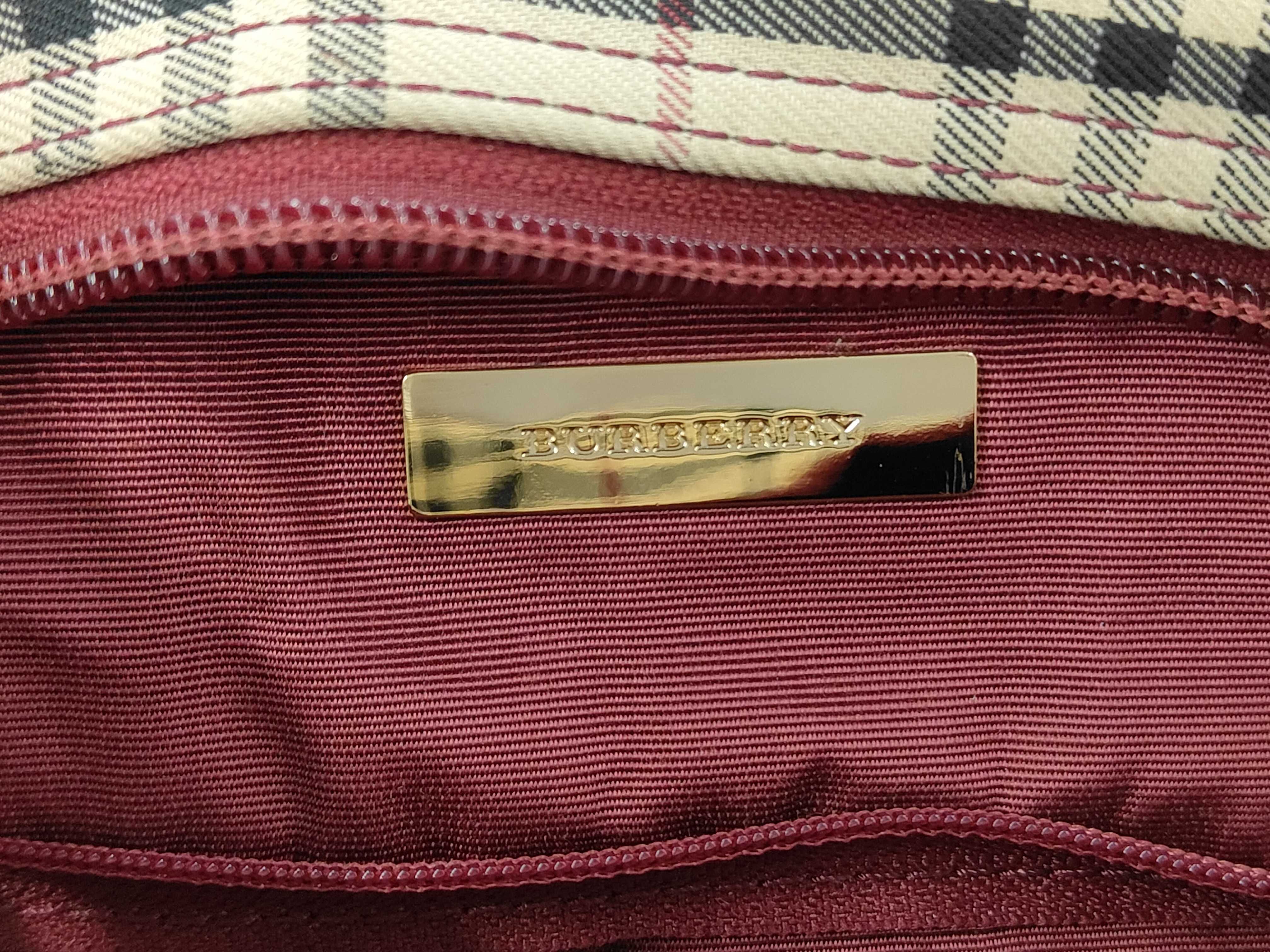 Mini Boston Tote Bag, Nova Check Tote Bag — view 10
