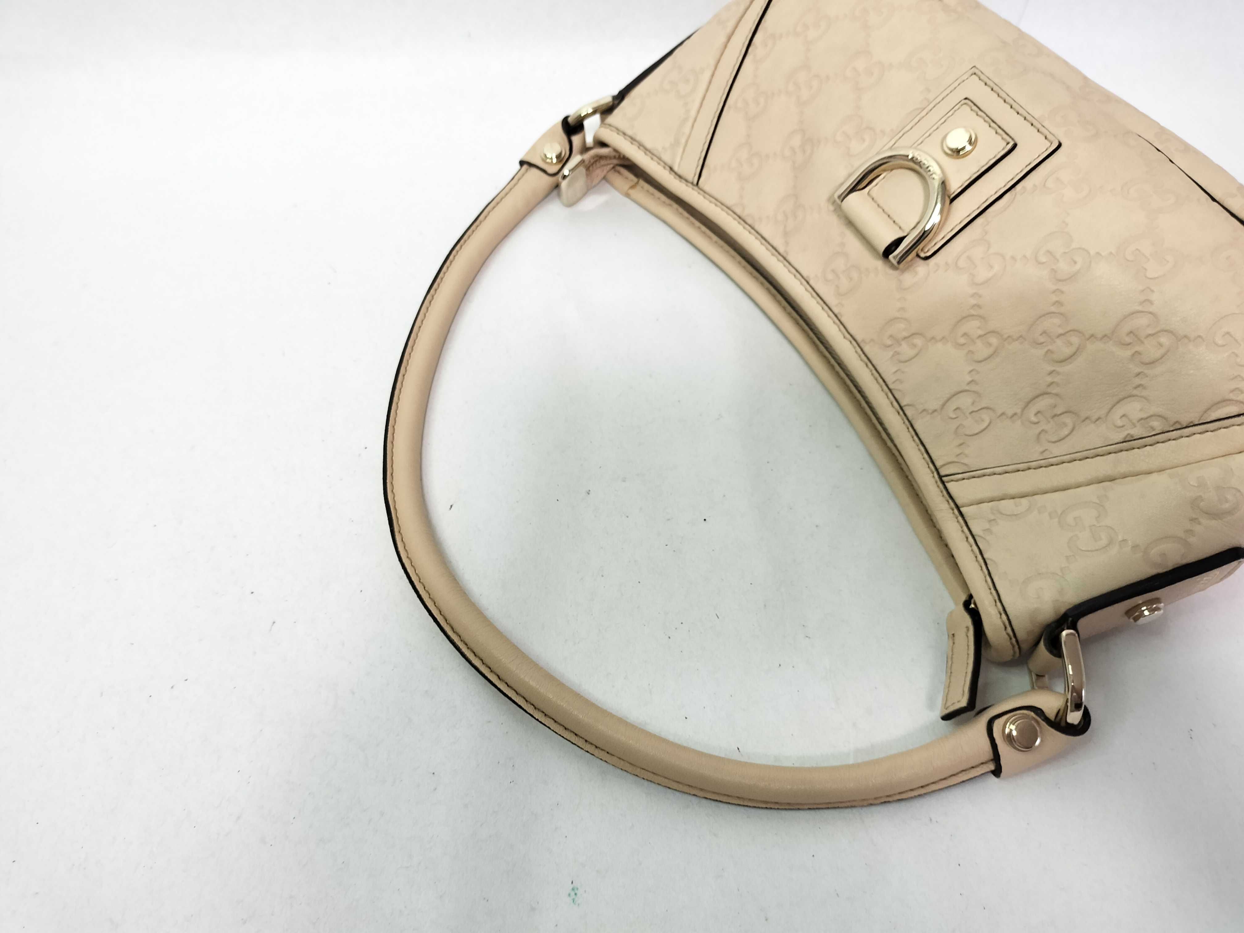 Guccissima Leather Handbag, Beige, 130939 Handbag — view 5