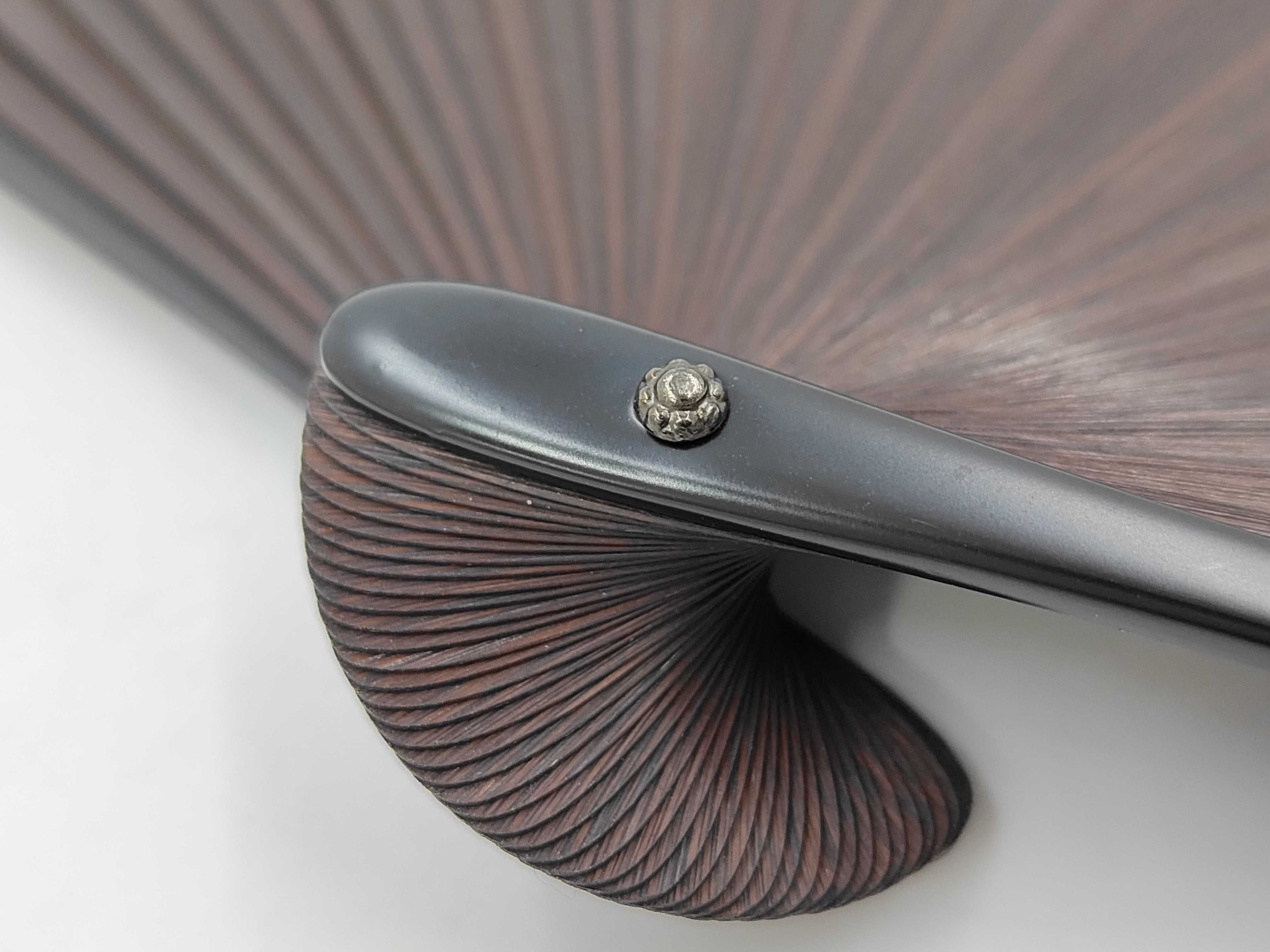 fan, Triomphe design, with case, brown, other accessories — view 2
