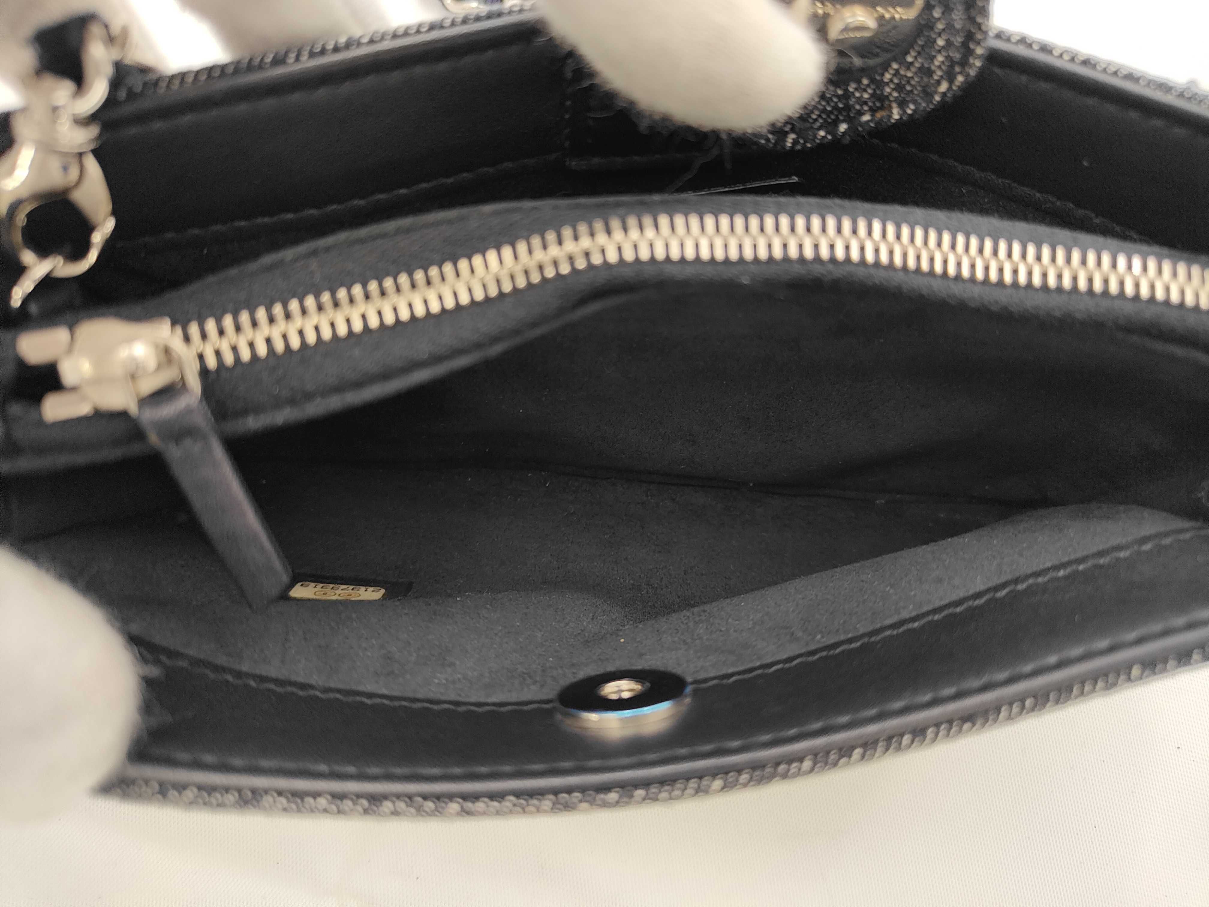 Deauville Denim Chain Shoulder Bag — view 8