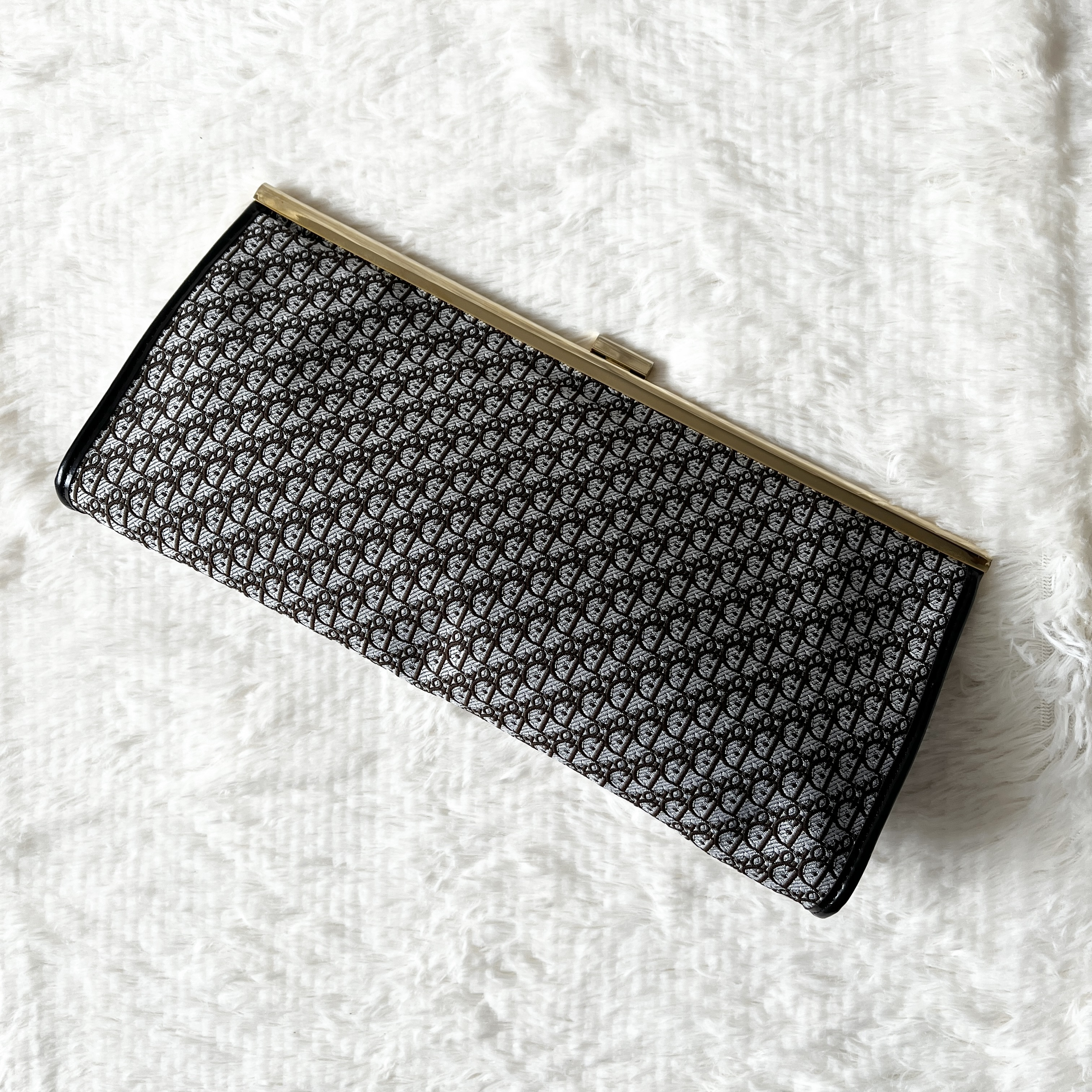 Trotter Clutch Bag with Gold Hardware — view 2