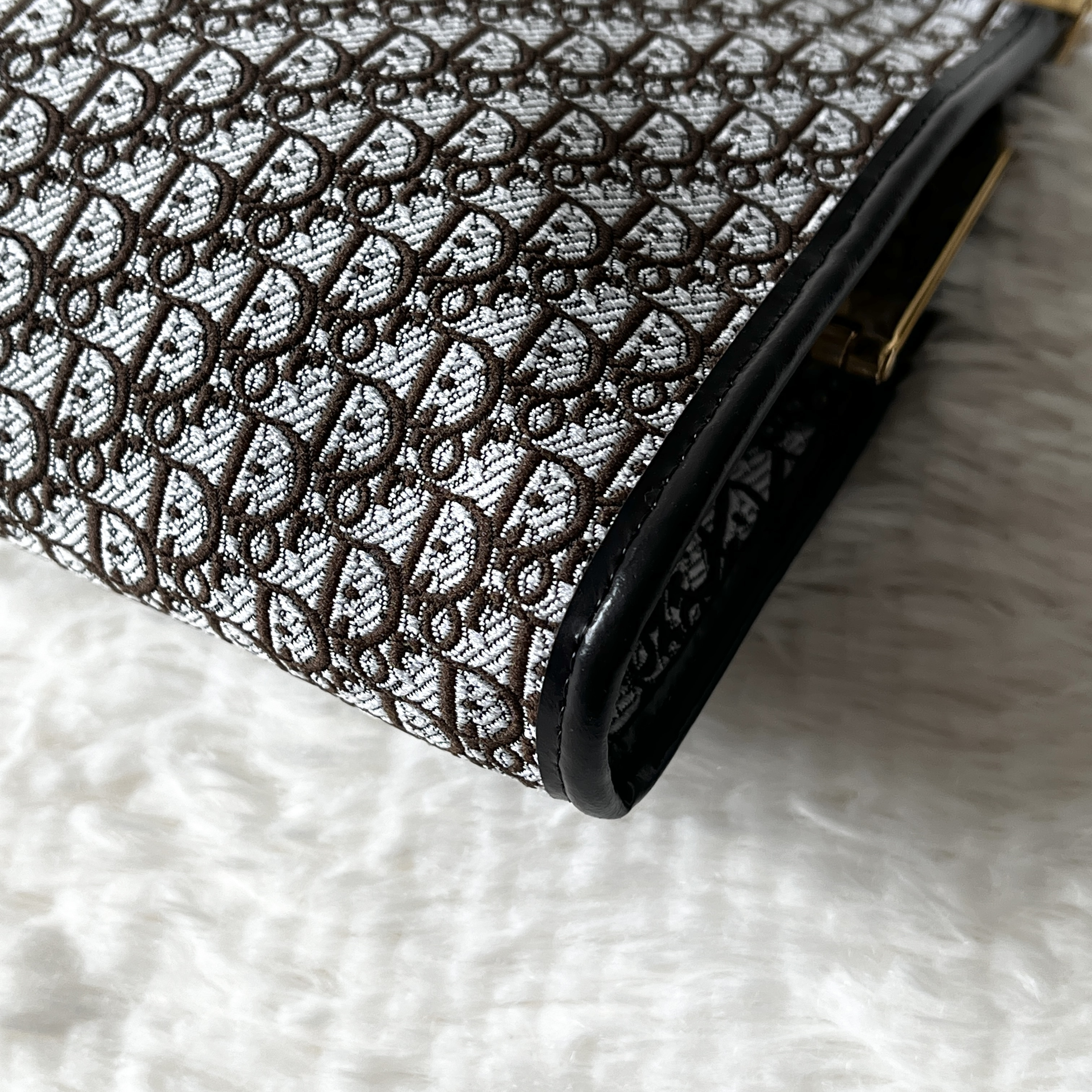Trotter Clutch Bag with Gold Hardware — view 7