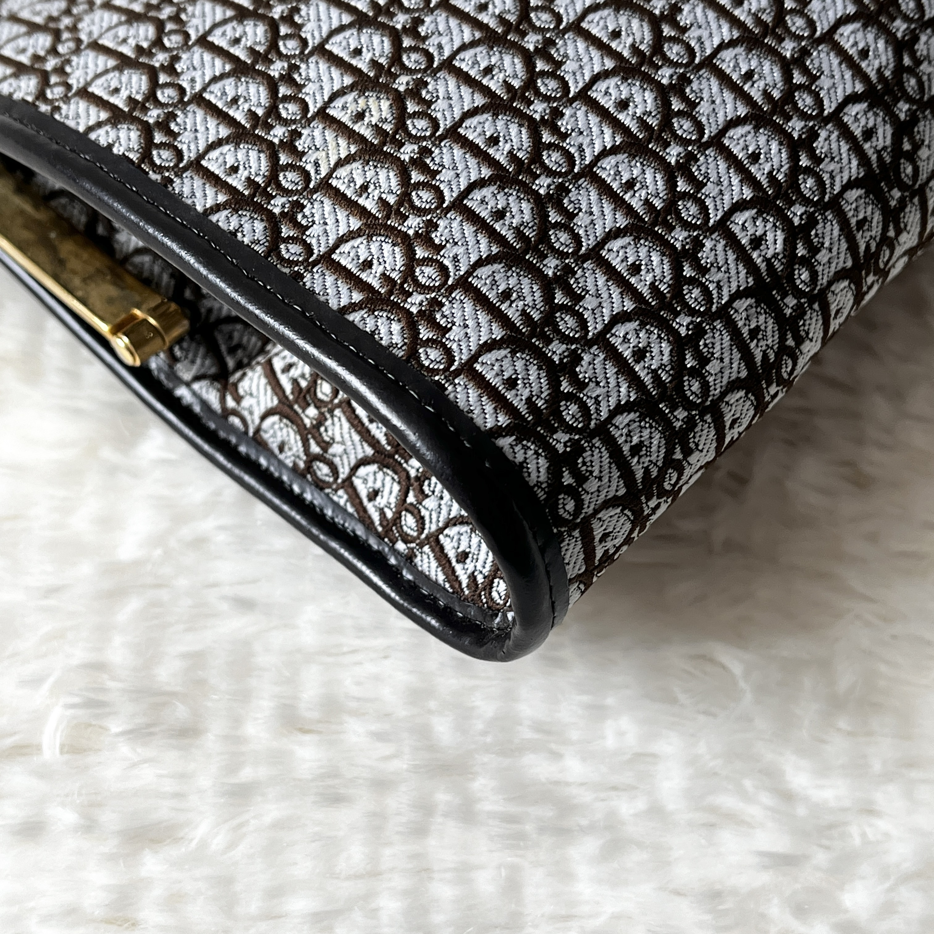 Trotter Clutch Bag with Gold Hardware — view 8